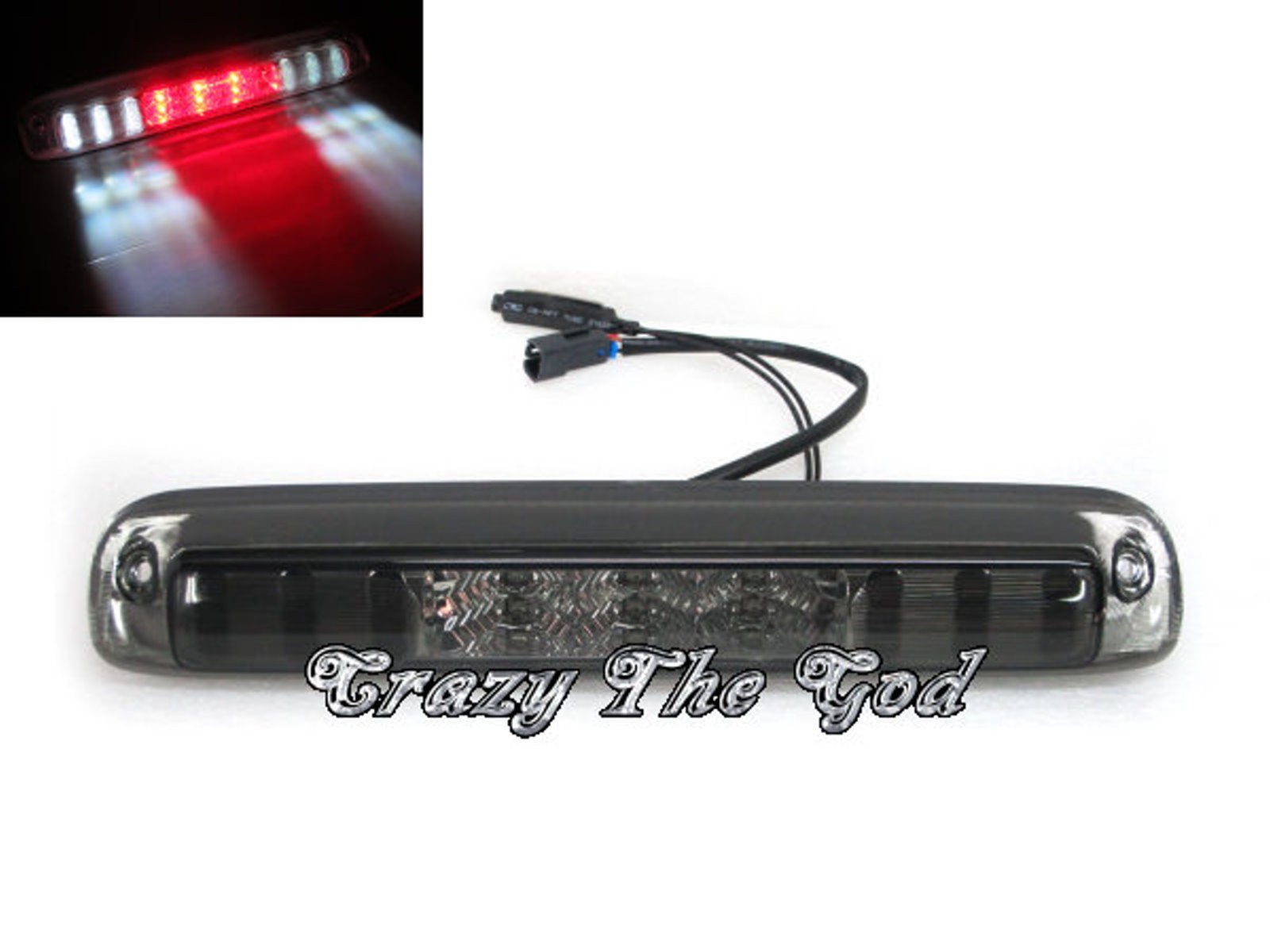 CrazyTheGod Silverado 1999-2007 Pickup 2D/4D LED Rear Tail Third Brake Light Smoke for CHEVROLET CHEVY