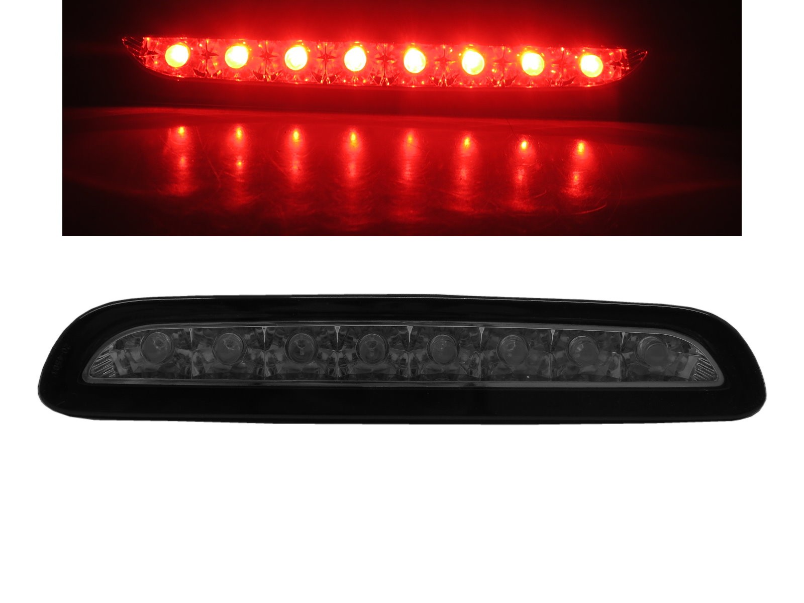 CrazyTheGod HIACE H200 Fifth generation 2005-Present Minibus/VAN 3D/4D/5D LED Rear Tail Third Brake Light Black for TOYOTA
