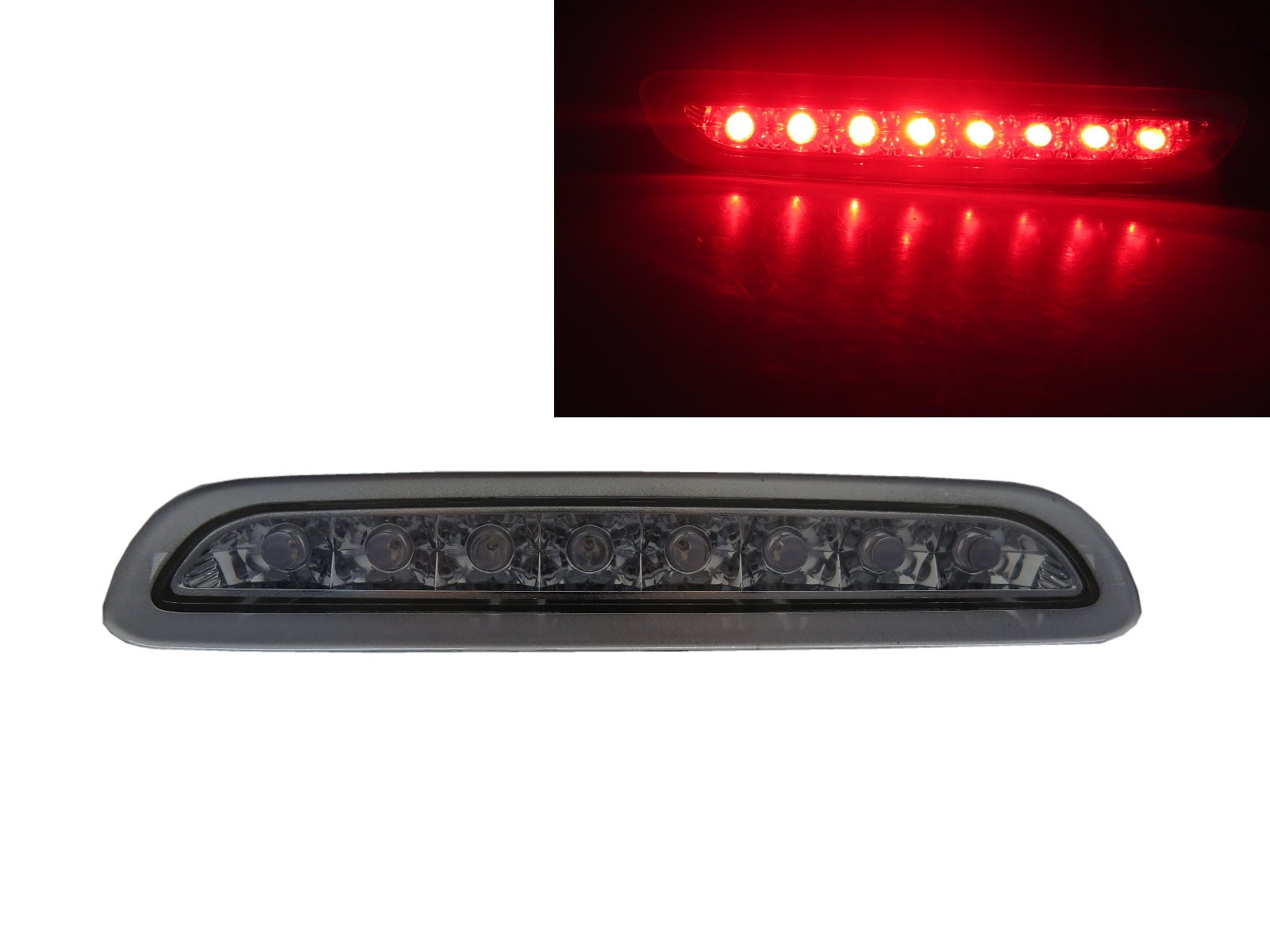 CrazyTheGod HIACE H200 Fifth generation 2005-Present Minibus/VAN 3D/4D/5D LED Rear Tail Third Brake Light Chrome for TOYOTA