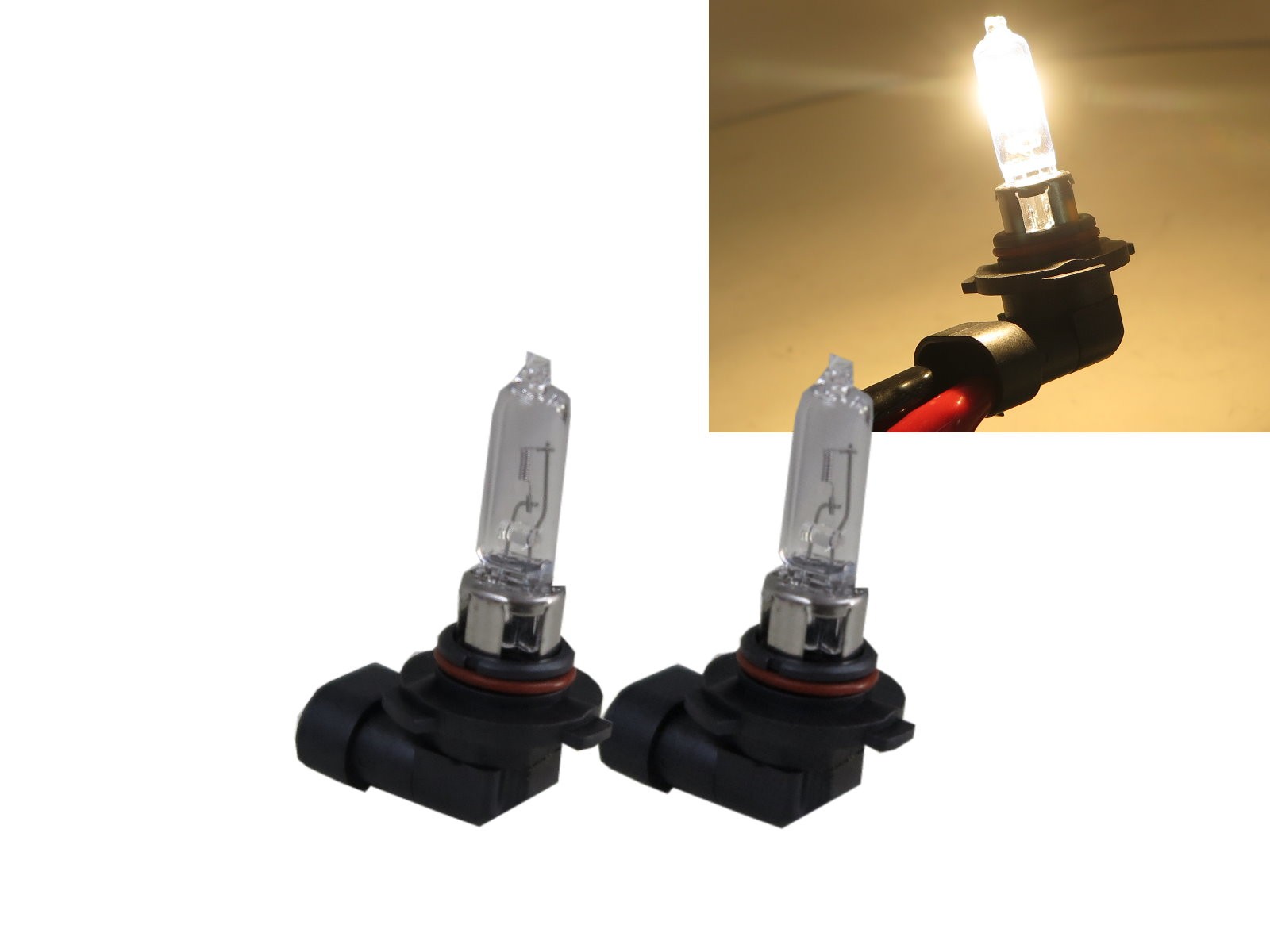 CrazyTheGod Bulb Globe 2PCS 9005 65W 4300K Halogen Headlight Headlamp