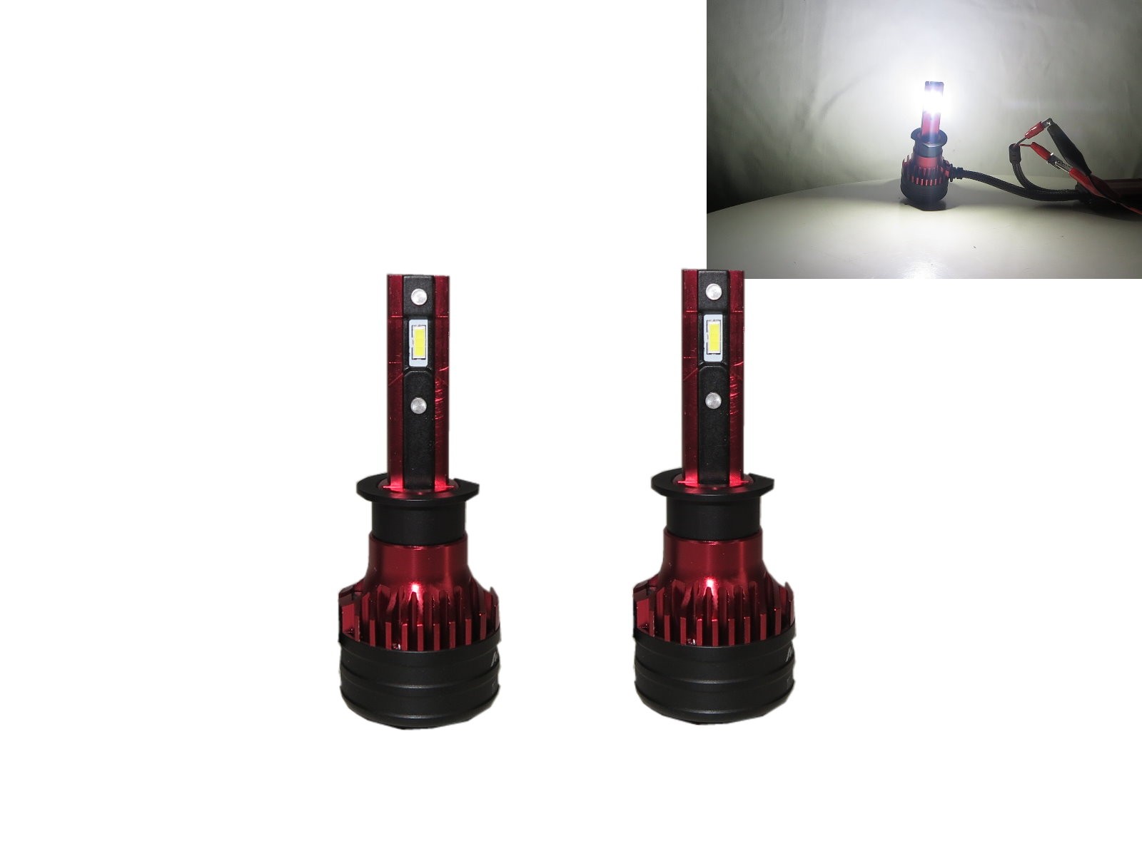 CrazyTheGod Bulb Globe 2PCS LED WHITE 6000K Headlight Headlamp