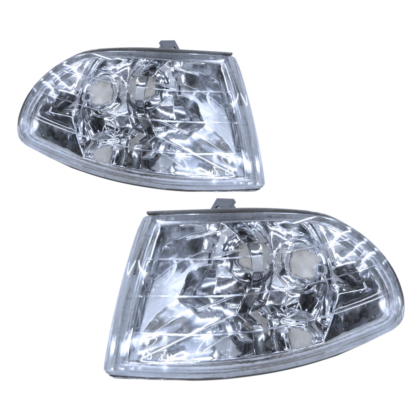 CrazyTheGod Civic EG/EH/EJ Fifth generation 1992-1995 Sedan 4D Clear V2 Corner Light Chrome for HONDA