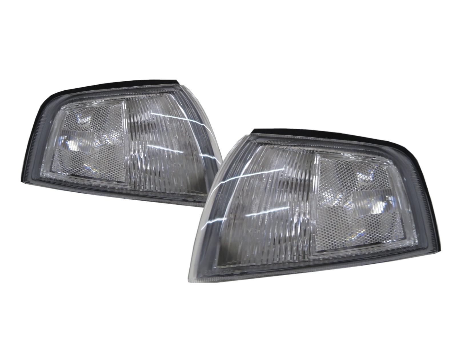 CrazyTheGod Colt 1995-2002 Hatchback/Coupe 2D/3D Clear Corner Light Chrome for Mitsubishi