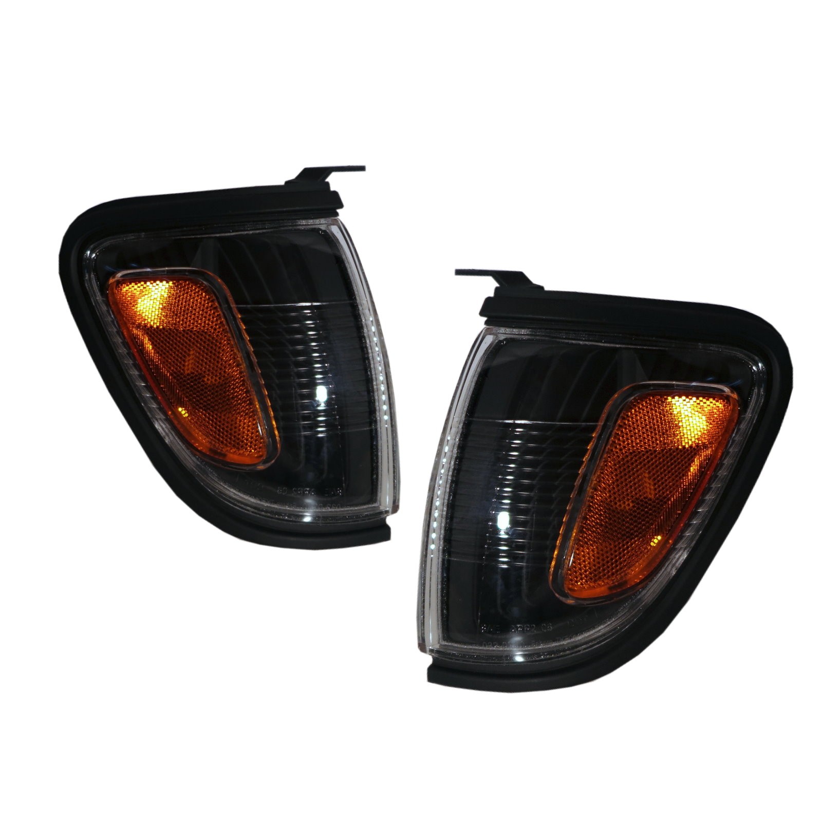 CrazyTheGod TACOMA First generation 2001-2004 Facelift Pickup/Truck 2D/4D Clear Corner Light Black for TOYOTA