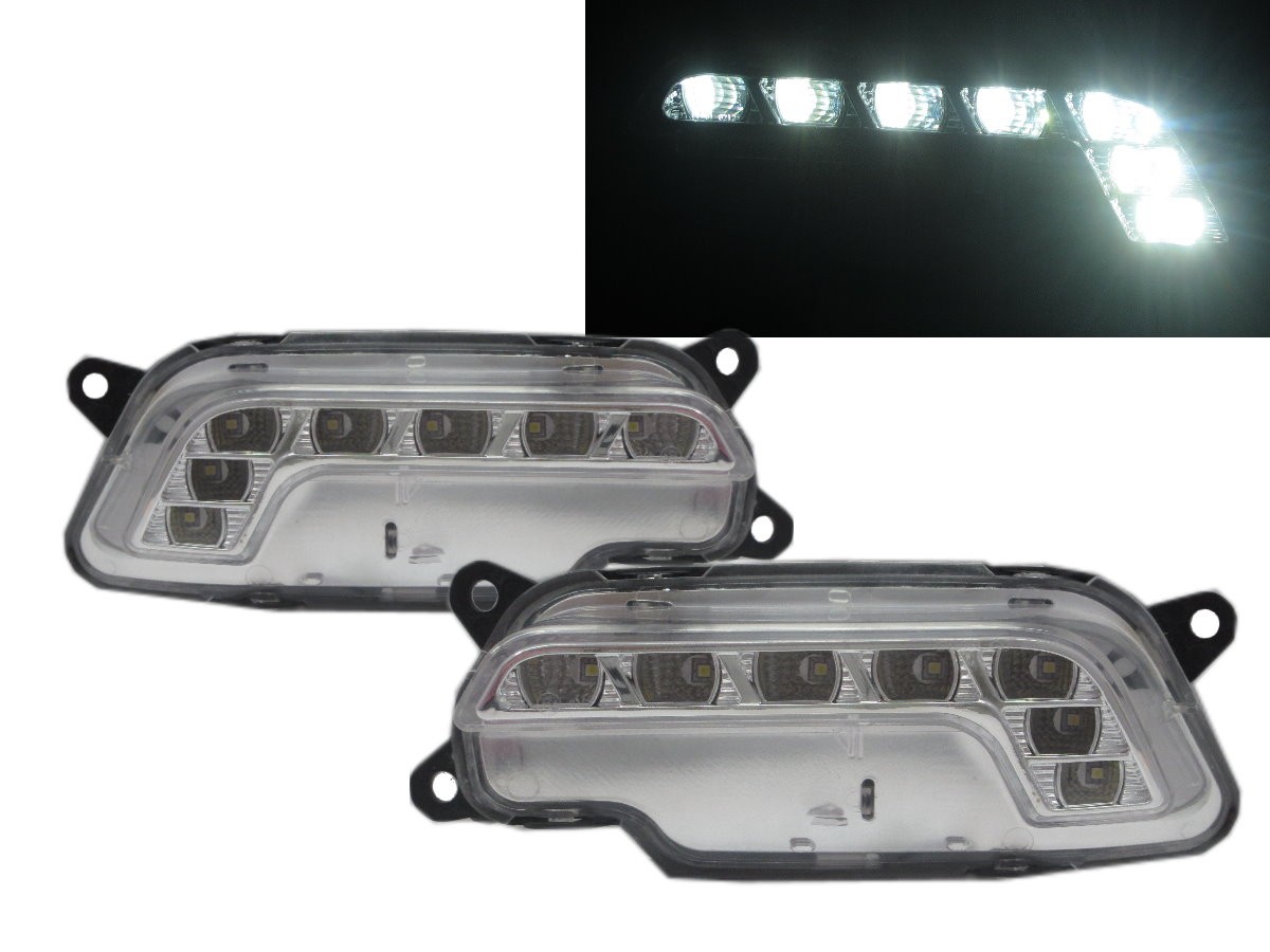 CrazyTheGod W212 2009-2012 DRL Daytime Running LED Light OE REPLACEMENT CHROME for MERCEDES BENZ