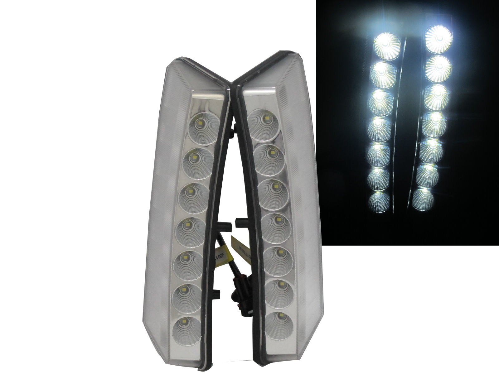 CrazyTheGod 350Z FAIRLADY Z Z33 Fifth generation 2003-2005 PRE-FACELIFT Coupe/Convertible 2D LED DRL Daytime Running Light Lamp Chrome for NISSAN