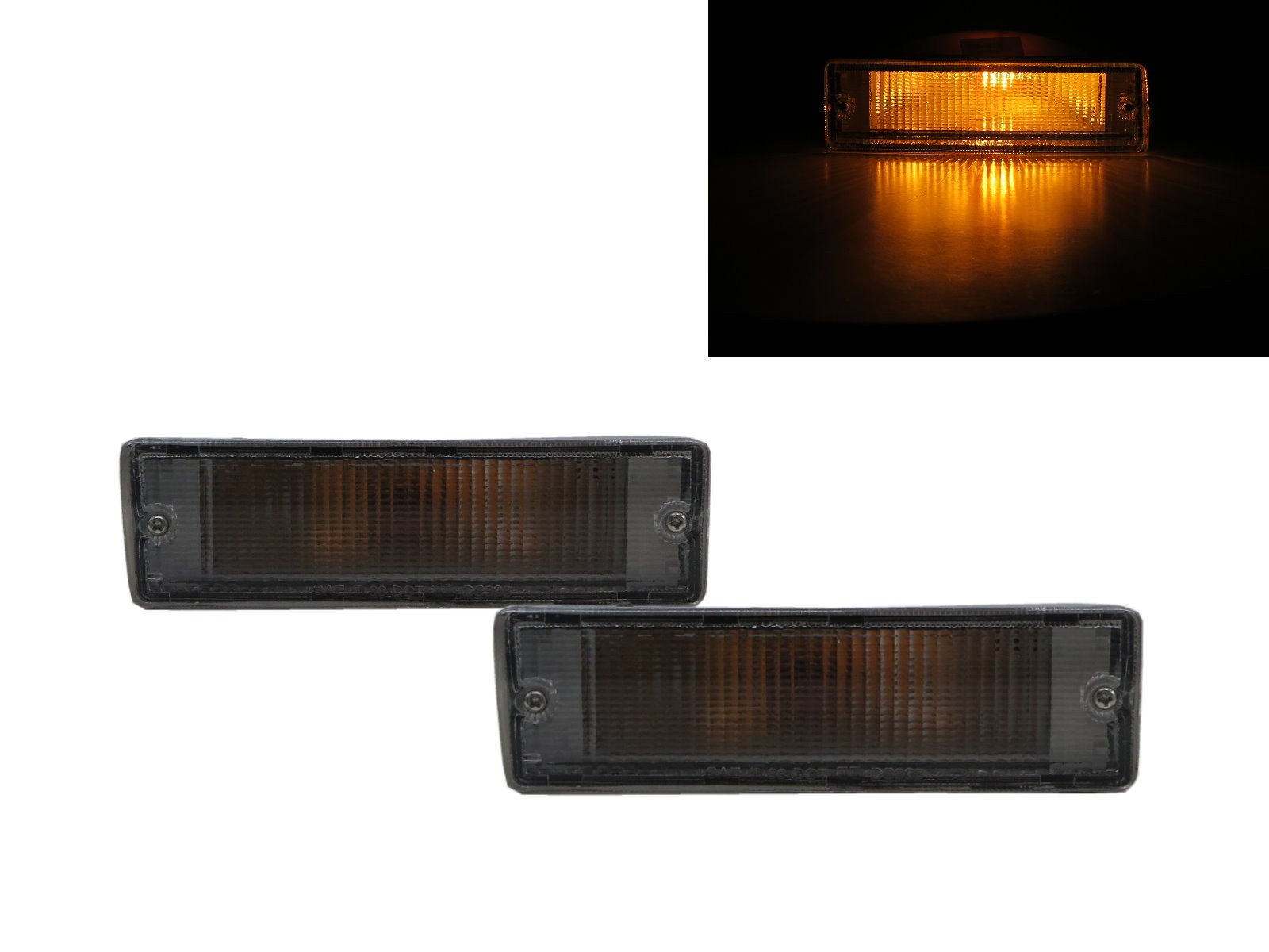 CrazyTheGod PATHFINDER WD21 First generation 1988-1995 SUV 2D/4D Front Bumper Signal Light Clear for NISSAN