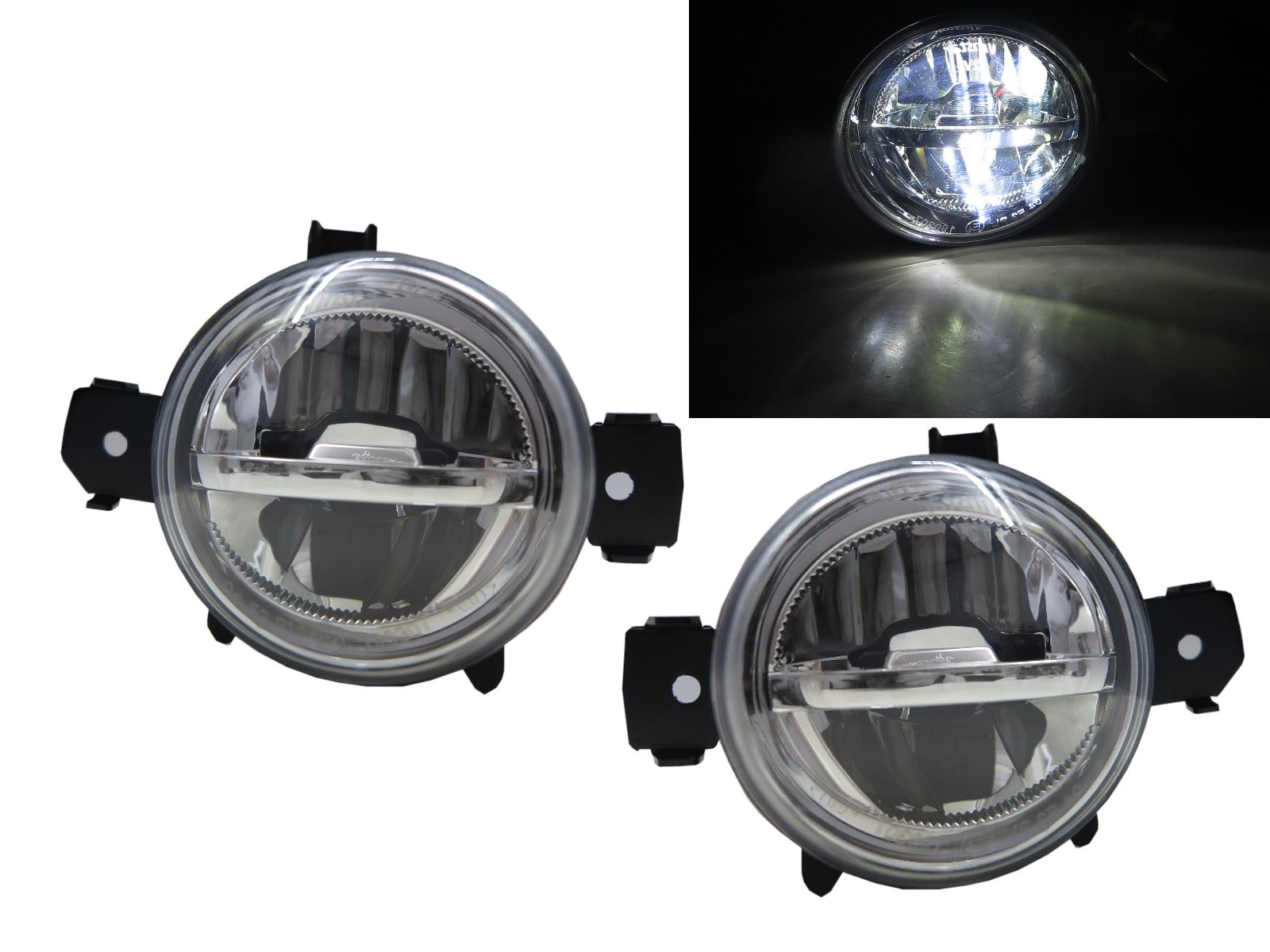 CrazyTheGod X1 E84 2009-2015 SUV 5D LED Fog Light Lamp Chrome for BMW