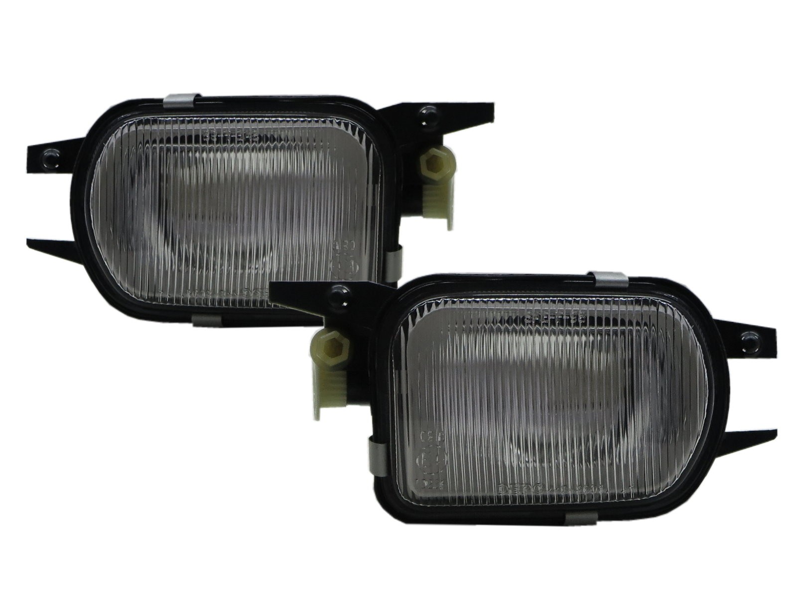 CrazyTheGod C-CLASS W203 2000-2003 PRE-FACELIFT Sedan 4D Standard Glass Clear Fog Light Lamp Chrome for Mercedes-Benz