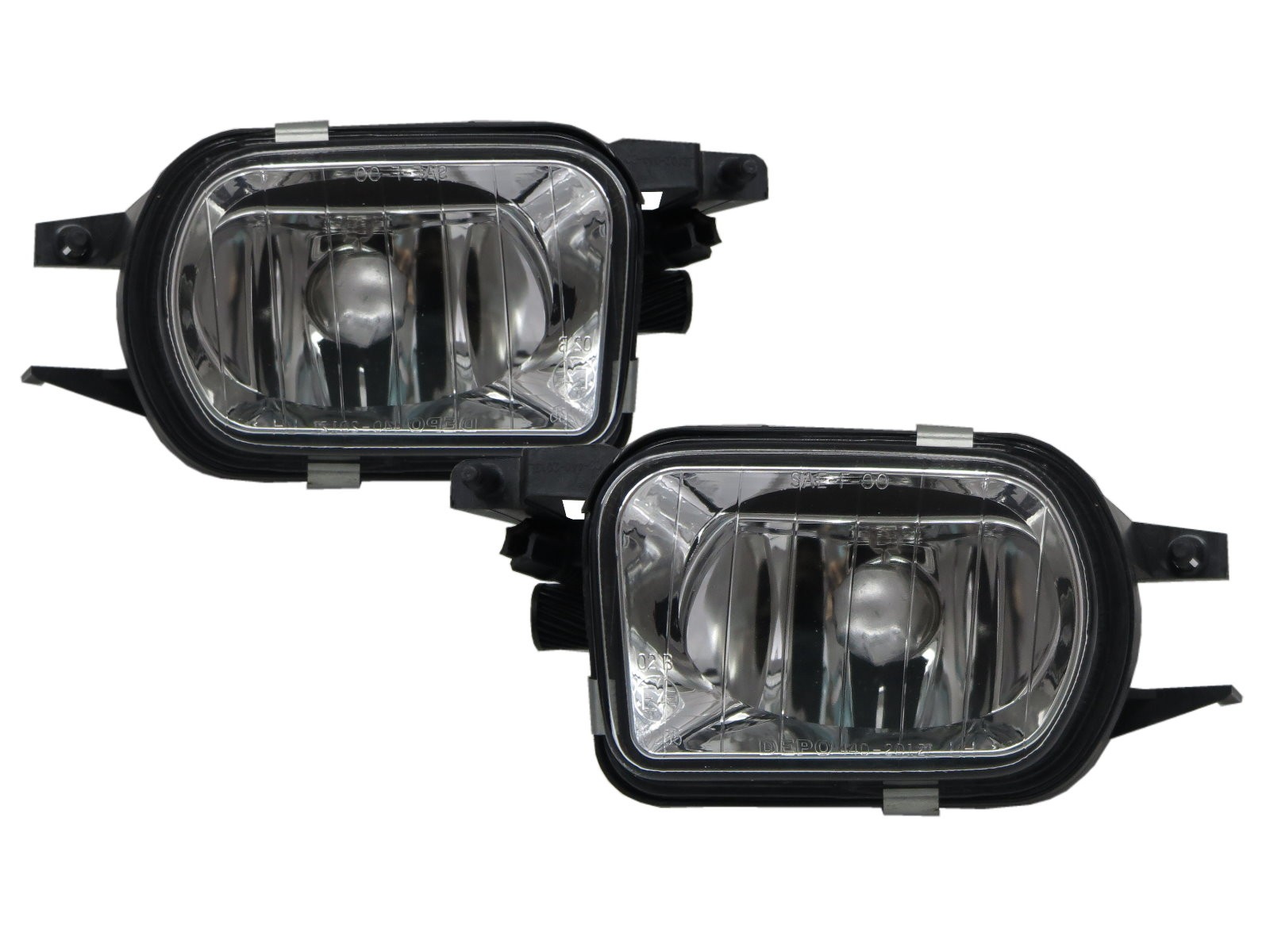 CrazyTheGod C-CLASS W203 2004-2007 FACELIFT Sedan 4D Standard Glass Clear Fog Light Lamp Chrome for Mercedes-Benz