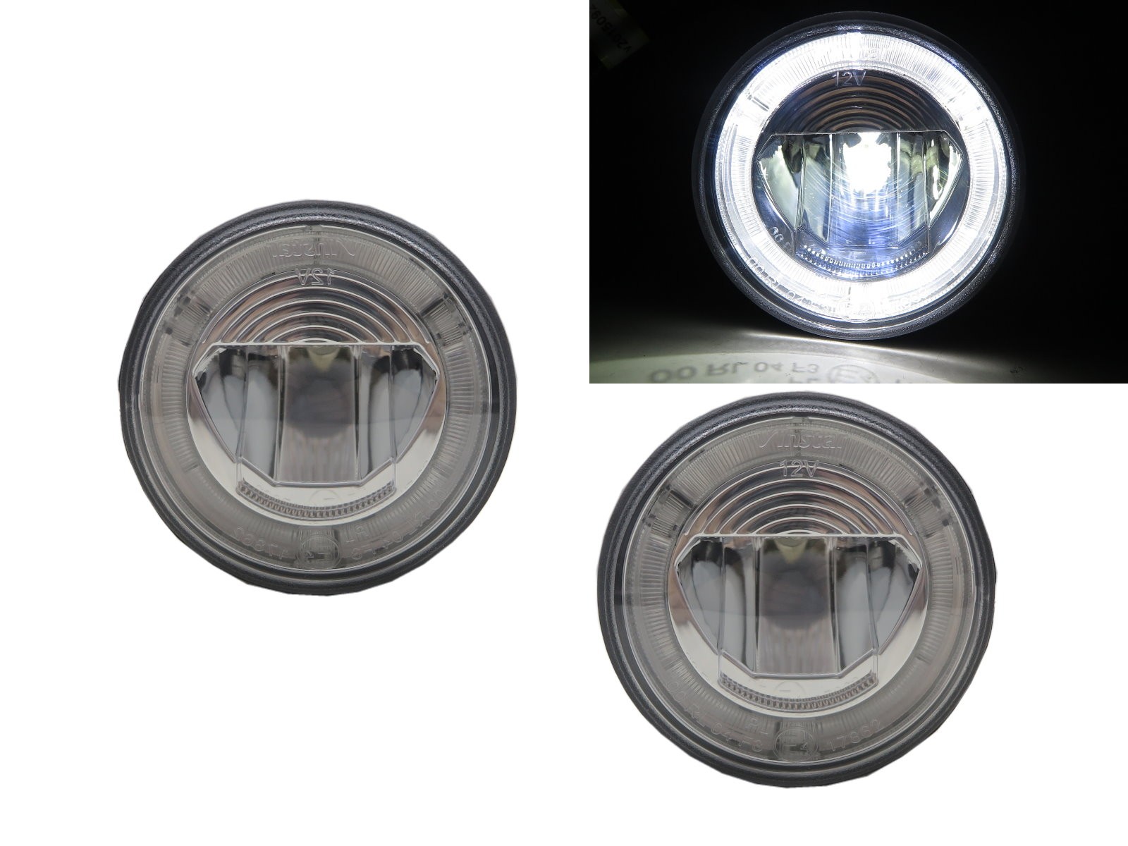 CrazyTheGod G25/G37/Q60 Fourth generation 2010-2014 Sedan 4D LED DRL Daytime Running Fog Light Lamp Chrome for INFINITI
