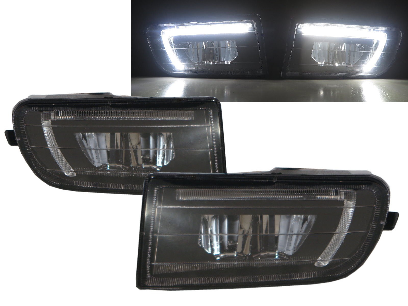 CrazyTheGod Corolla E100 Seventh generation 1993-1997 Sedan/Wagon 4D/5D LED Fog Light Lamp Black for TOYOTA