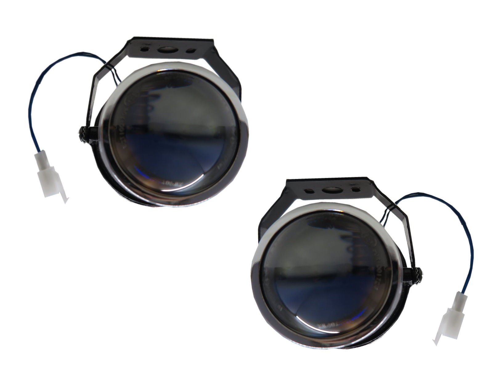 CrazyTheGod Projector Dual Beam Fog Light Lamp Black V1 for Universal
