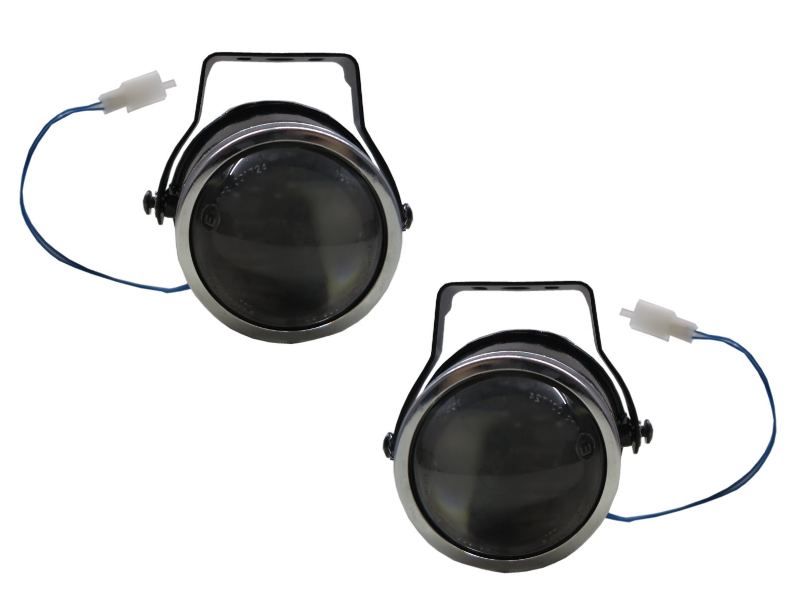 CrazyTheGod Projector Dual Beam Fog Light Lamp Black V2 for Universal