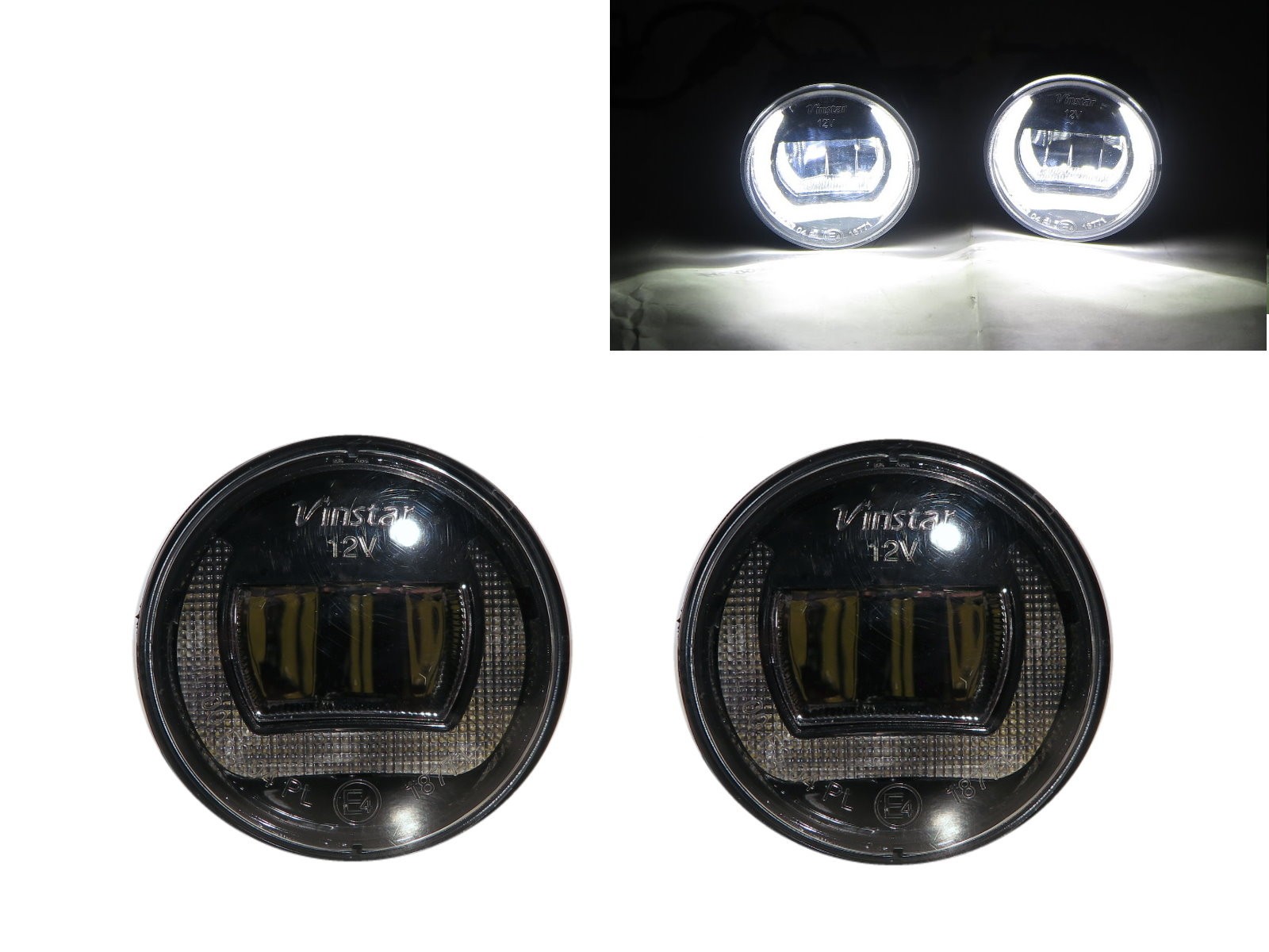CrazyTheGod LED Fog Light Lamp Black for Universal