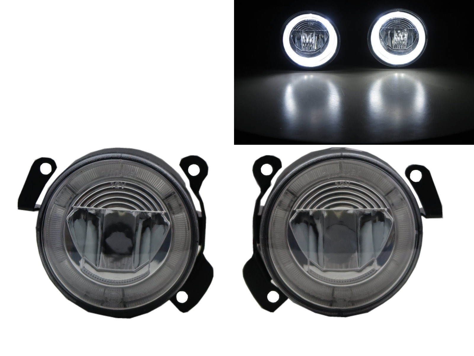 CrazyTheGod Transporter T5 2003-2010 VAN 5D LED Fog Light Lamp DRL Daytime Running Chrome for VW Volkswagen