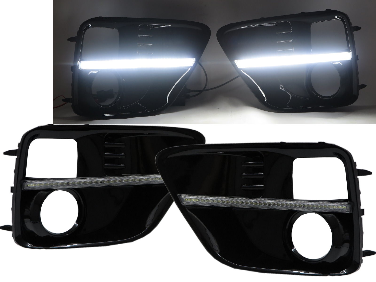 CrazyTheGod IMPREZA WRX STI Fourth generation 2014-2016 Sedan 4D LED Fog Light Lamp Cover for SUBARU