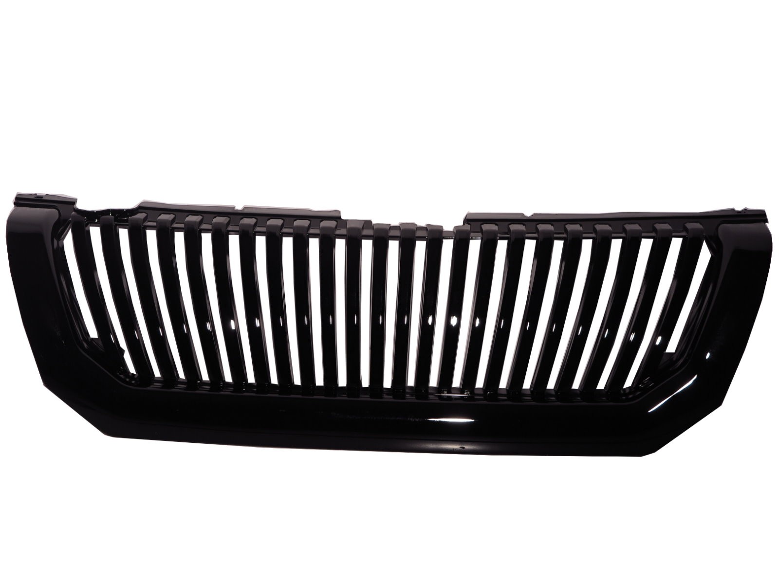 CrazyTheGod Montero Sport First generation 2000-2004 SUV 3D/5D Vertical Front Bumper Hood GRILLE/GRILL Gloss Black for Mitsubishi