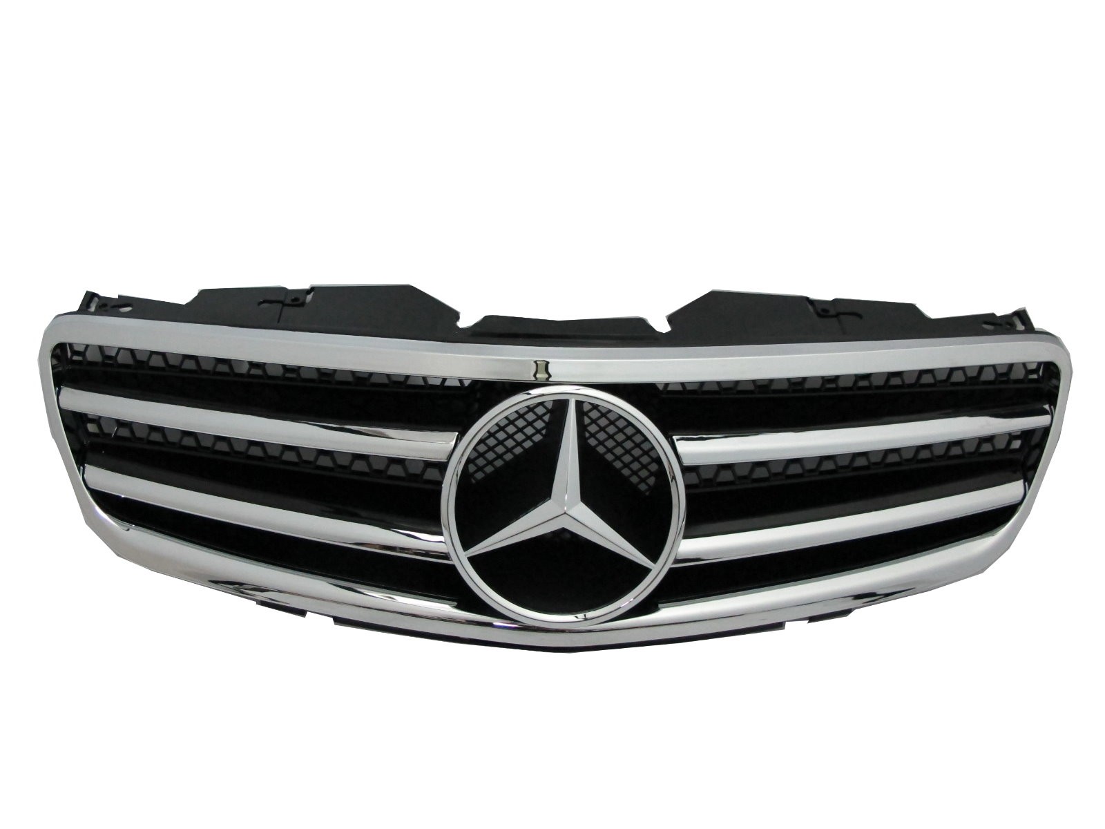 CrazyTheGod R230 2002-2007 Pre-Facelift 2FIN GRILLE/GRILL BLACK for Mercedes-Benz AMG Style