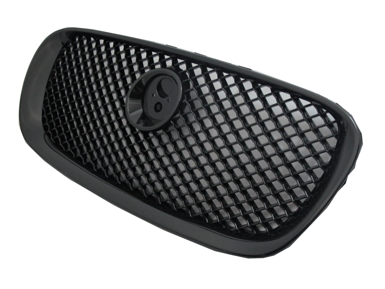 CrazyTheGod XF X250 2007-2011 Pre-Facelift Sedan/Wagon 4D/5D XF-R Style GRILLE/GRILL Gloss Black for JAGUAR