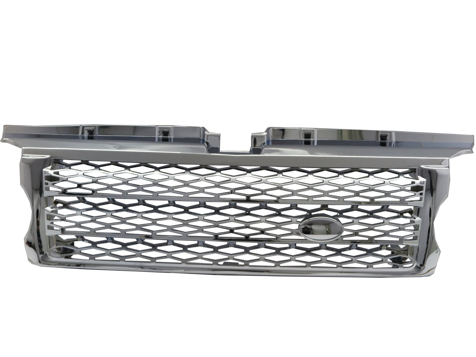 CrazyTheGod Range Rover Sport L320 First generation 2006-2009 PRE-FACELIFT SUV 4D NO WITH Emblem Honeycomb Mesh GRILLE/GRILL Chrome for LAND ROVER 