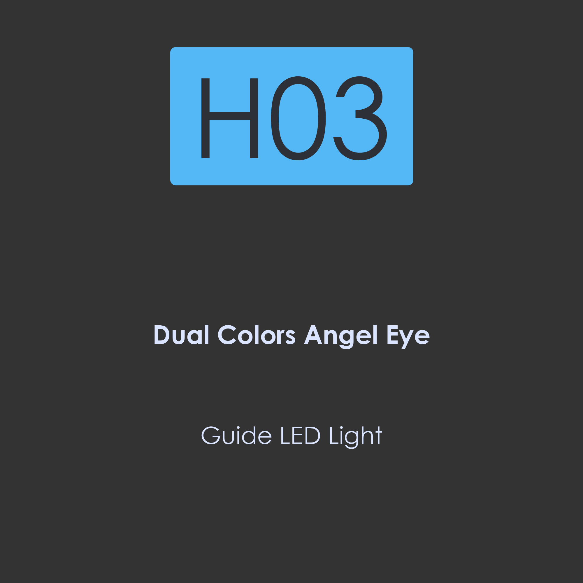 H03-Dual Colors Angel-Eye-Guide LED Halo