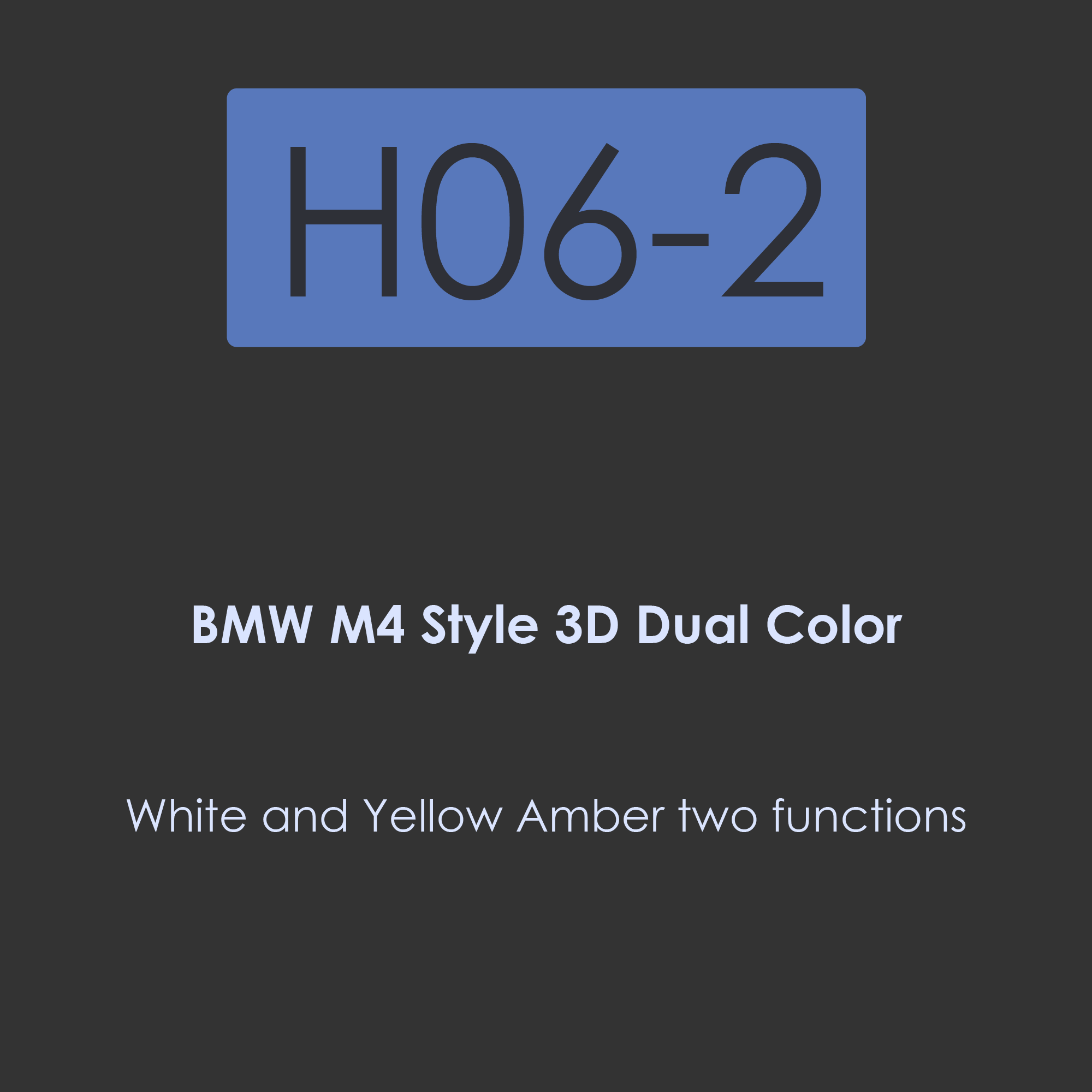 H06-BMW M4 Style Crystal Angle Eye-BMW M4 Style Dual Color