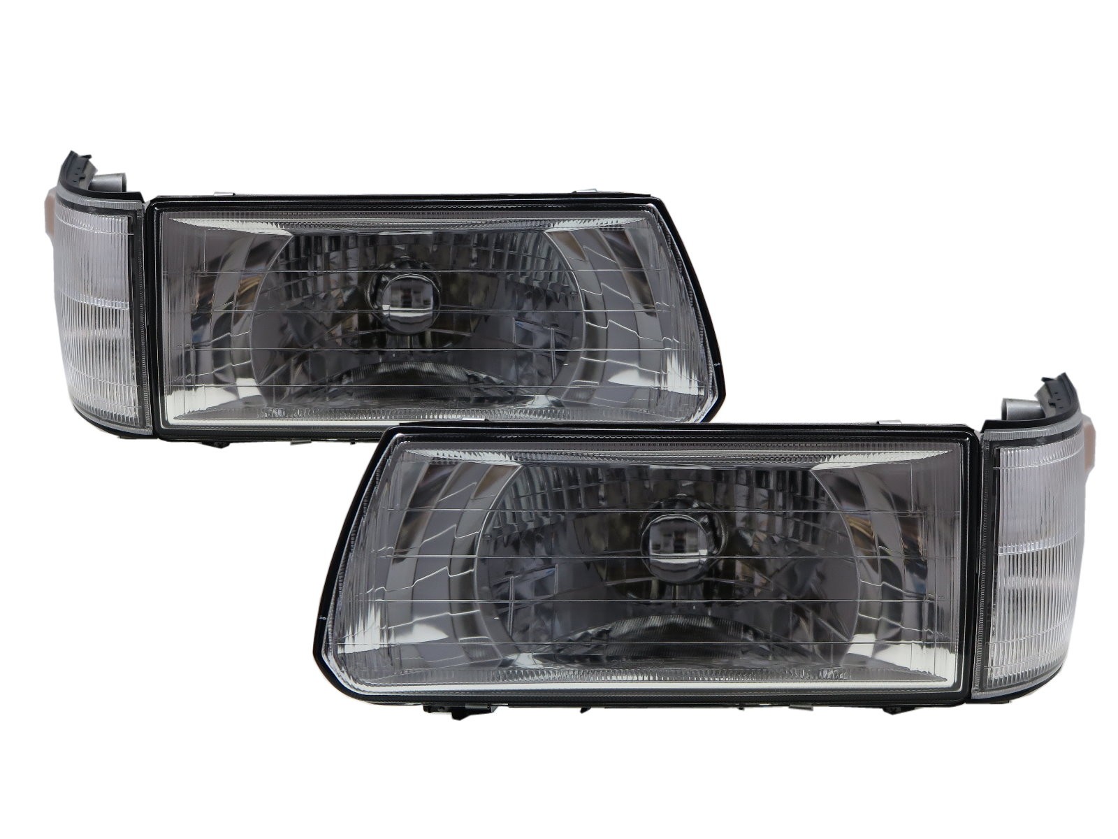 CrazyTheGod Delica L300 1999-present VAN/Pickup 2D/4D Clear W/ Corner Lamp Headlight Headlamp Chrome for Mitsubishi LHD