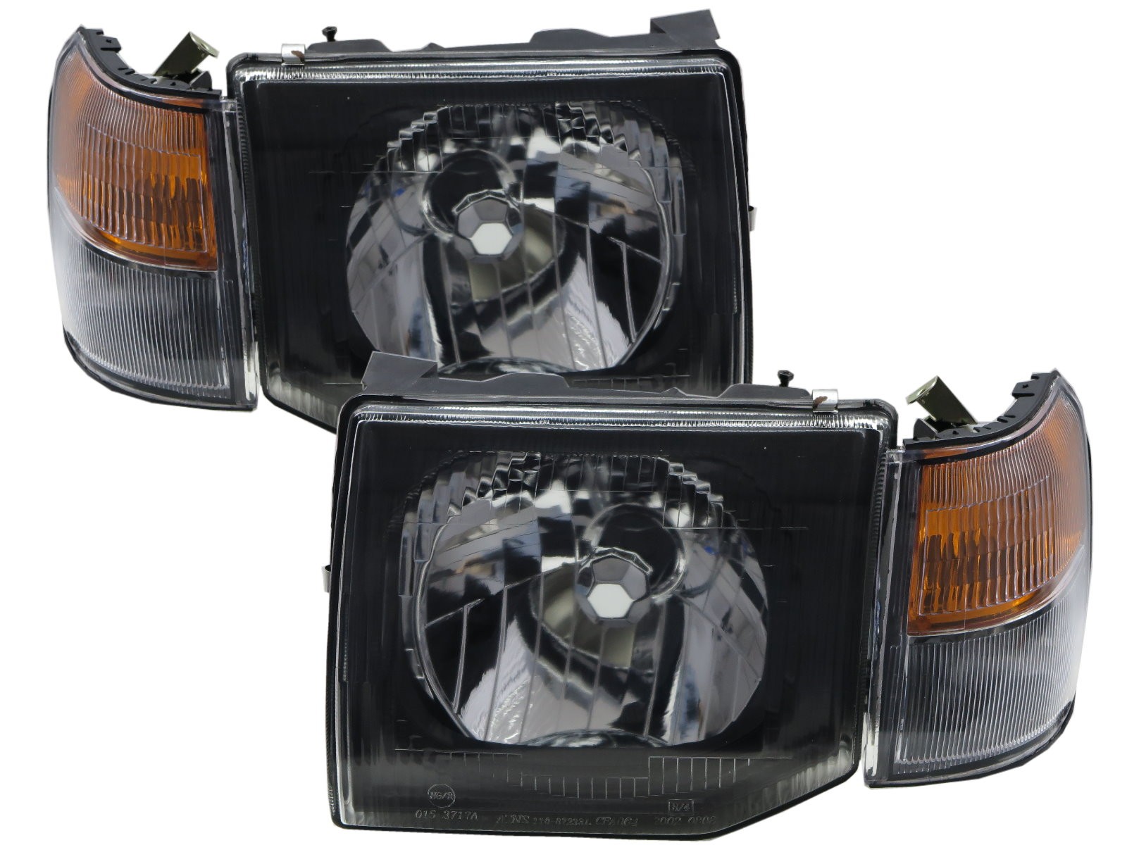 CrazyTheGod PAJERO Second generation 1991-1997 PRE-FACELIFT SUV 3D/5D OE Headlight Headlamp Black for Mitsubishi LHD