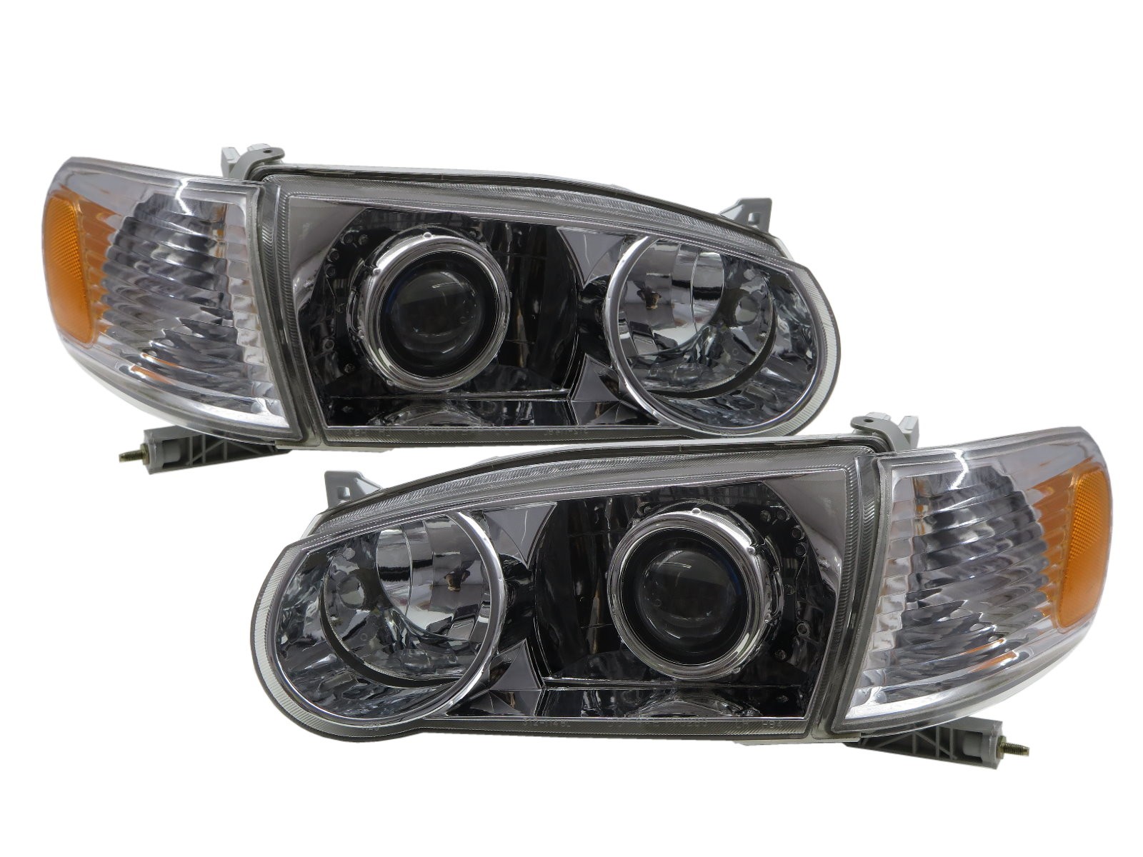 CrazyTheGod Corolla E110 Eighth generation 2001-2002 FACELIFT Sedan 4D Projector Headlight Headlamp Chrome US for TOYOTA RHD