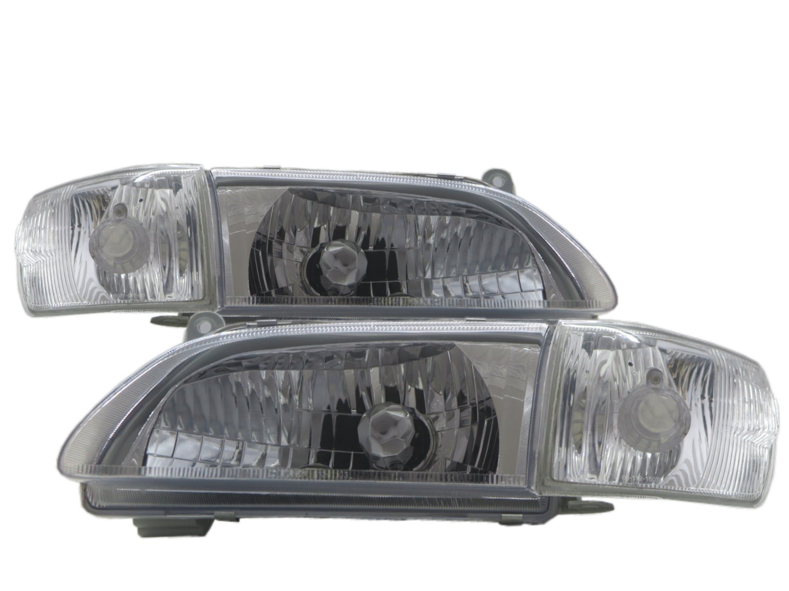 CrazyTheGod Corona PREMIO Tenth generation 2000-2001 FACELIFTED Sedan 4D Crystal Headlight Headlamp Chrome for TOYOTA LHD