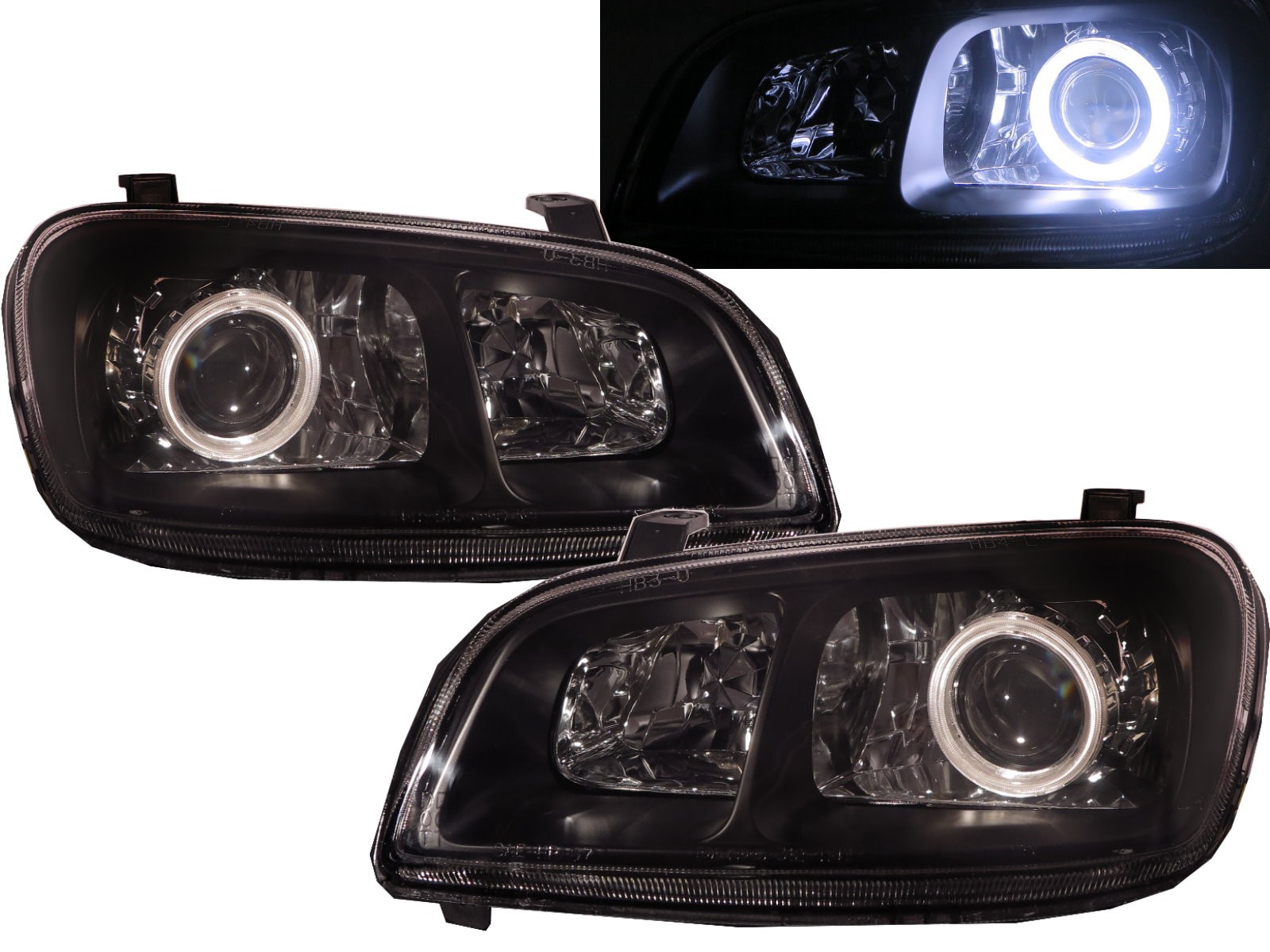 CrazyTheGod Mirada 2004-2007 RV CCFL Projector Headlight Headlamp Black V1 for Coachmen RHD
