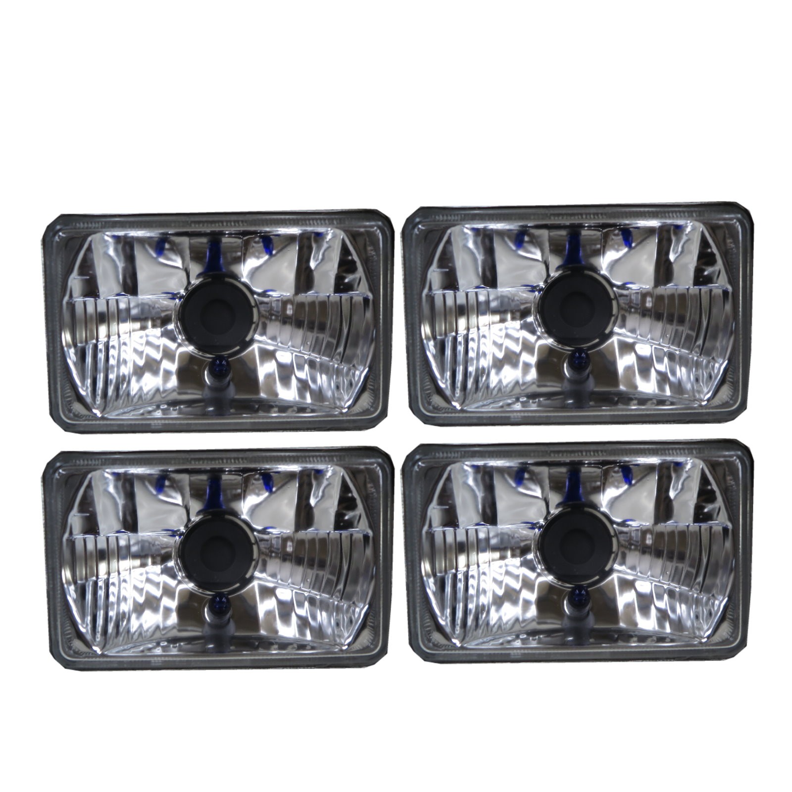 CrazyTheGod Lancer 1985-1989 Hatchback 5D 4x6 Clear H4 Headlight Headlamp Chrome for DODGE LHD