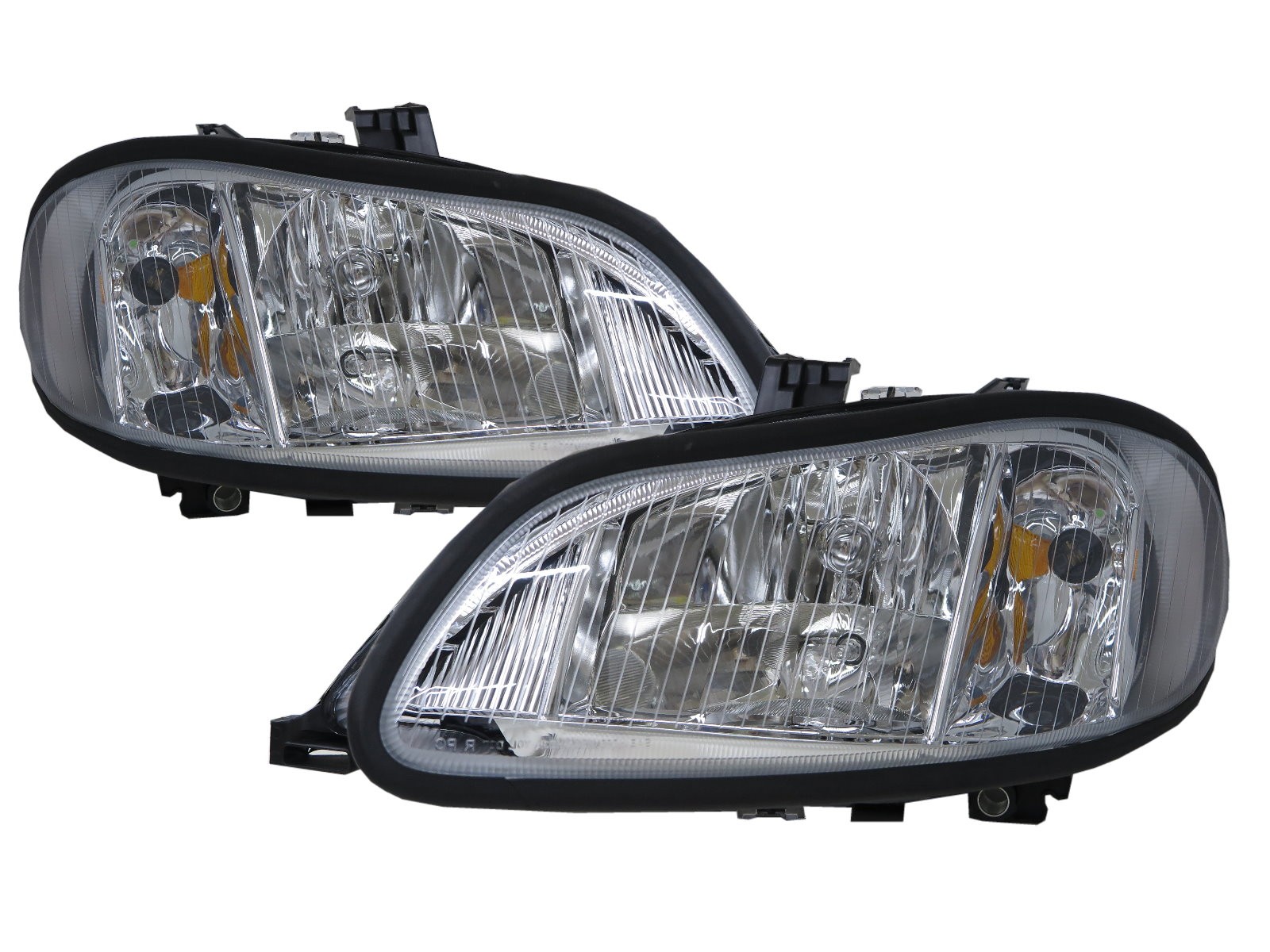 CrazyTheGod M2 2002-Present Truck 2D Clear Headlight Headlamp Chrome for Freightliner LHD