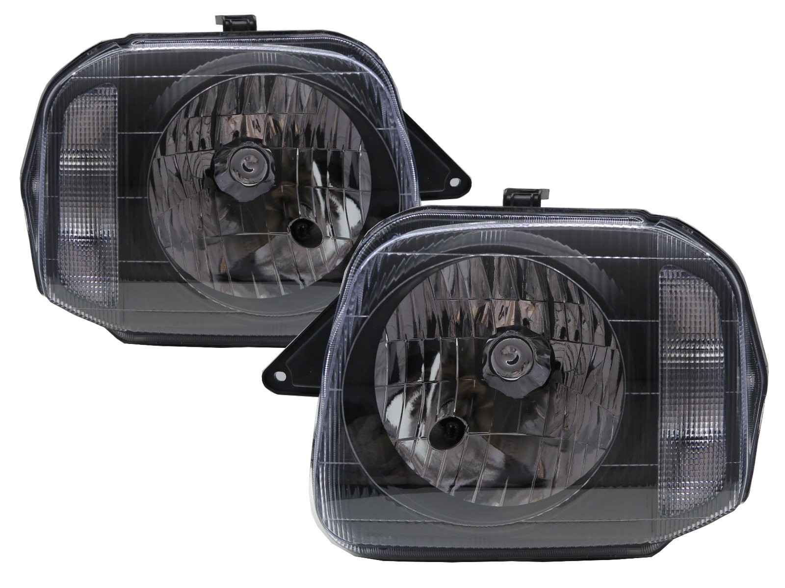 CrazyTheGod Jimny 1998-2018 SUV 2D Clear Headlight Headlamp Black for CHEVROLET CHEVY LHD