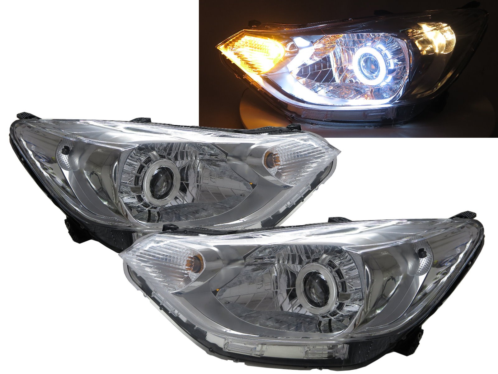 CrazyTheGod Sail Third generation 2015-present Sedan 4D CCFL Projector Headlight Headlamp Chrome for CHEVROLET CHEVY RHD
