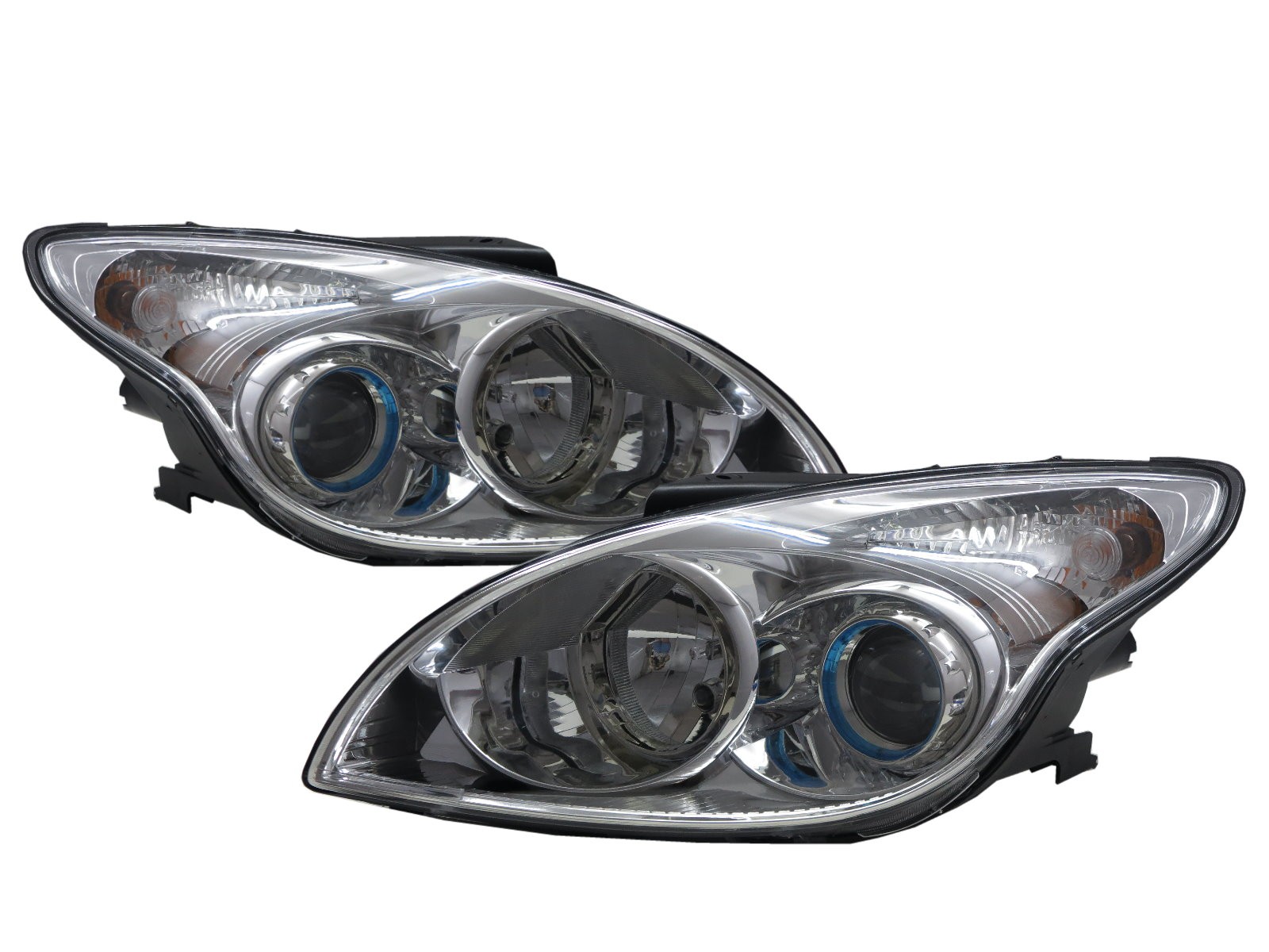 CrazyTheGod i30 FD First generation 2007-2012 Hatchback 5D Projector Headlight Headlamp Chrome for HYUNDAI LHD