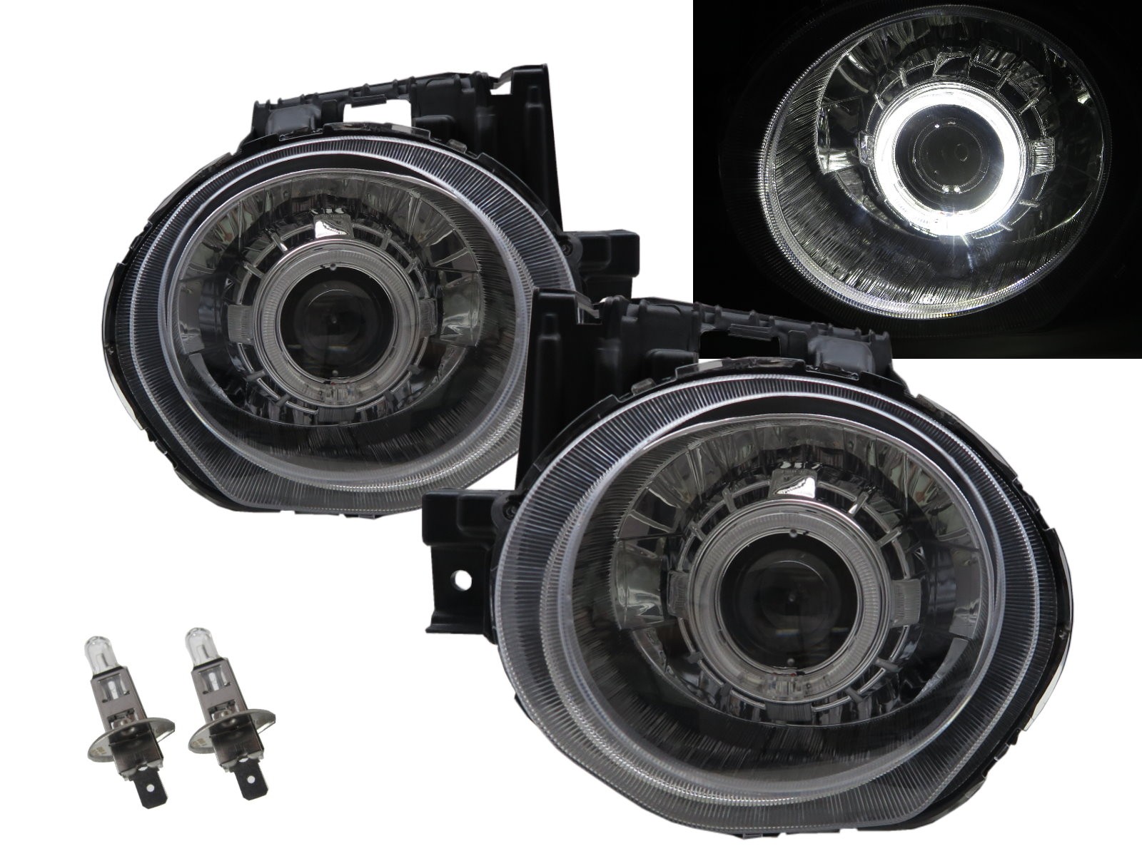 CrazyTheGod ESQ First generation 2014-Present Hatchback/SUV 5D Guide LED Angel-Eye Projector Headlight Headlamp Chrome for INFINITI RHD