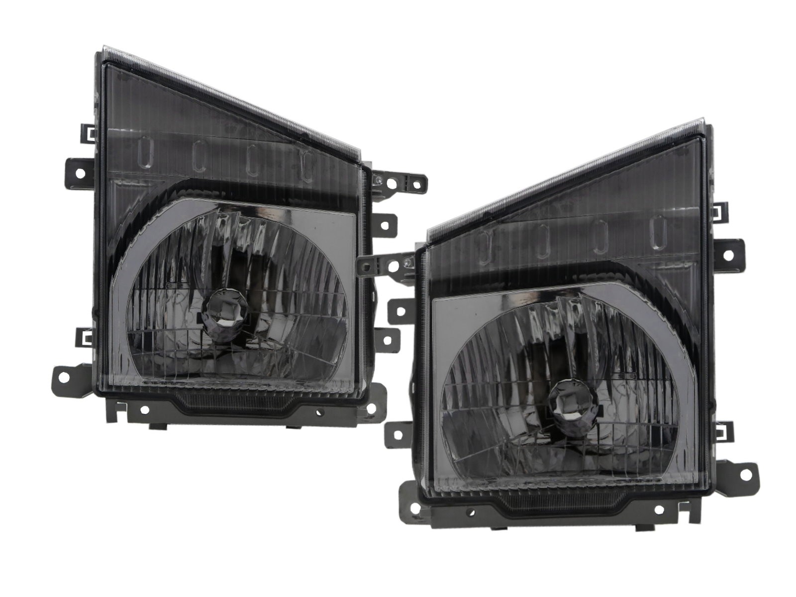 CrazyTheGod ELF 100P N-SERIES NJR85 Sixth generation 2007-present Truck Clear Headlight Headlamp Chrome for ISUZU LHD