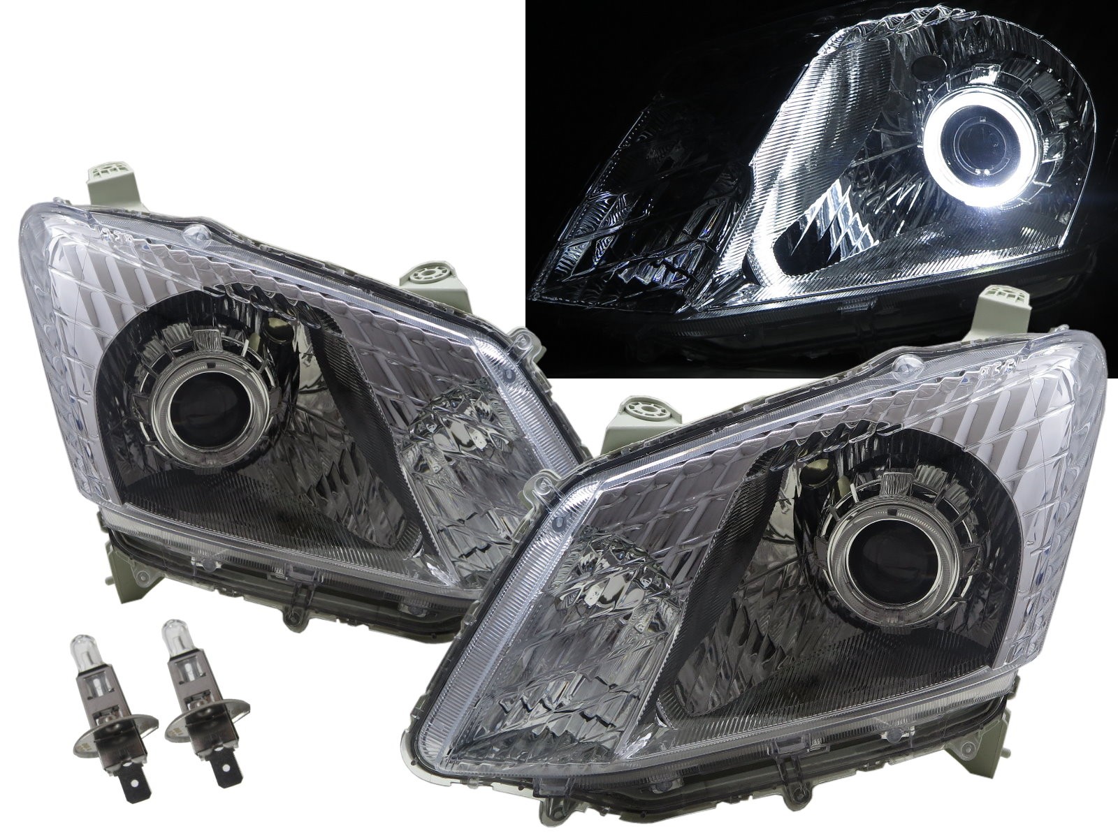 CrazyTheGod D-Max RT50 Second generation 2012-2015 Pre-Facelift Pickup Truck/Ute/Bakkie 2D/4D Guide LED Angel-Eye Projector Headlight Headlamp Chrome for ISUZU LHD