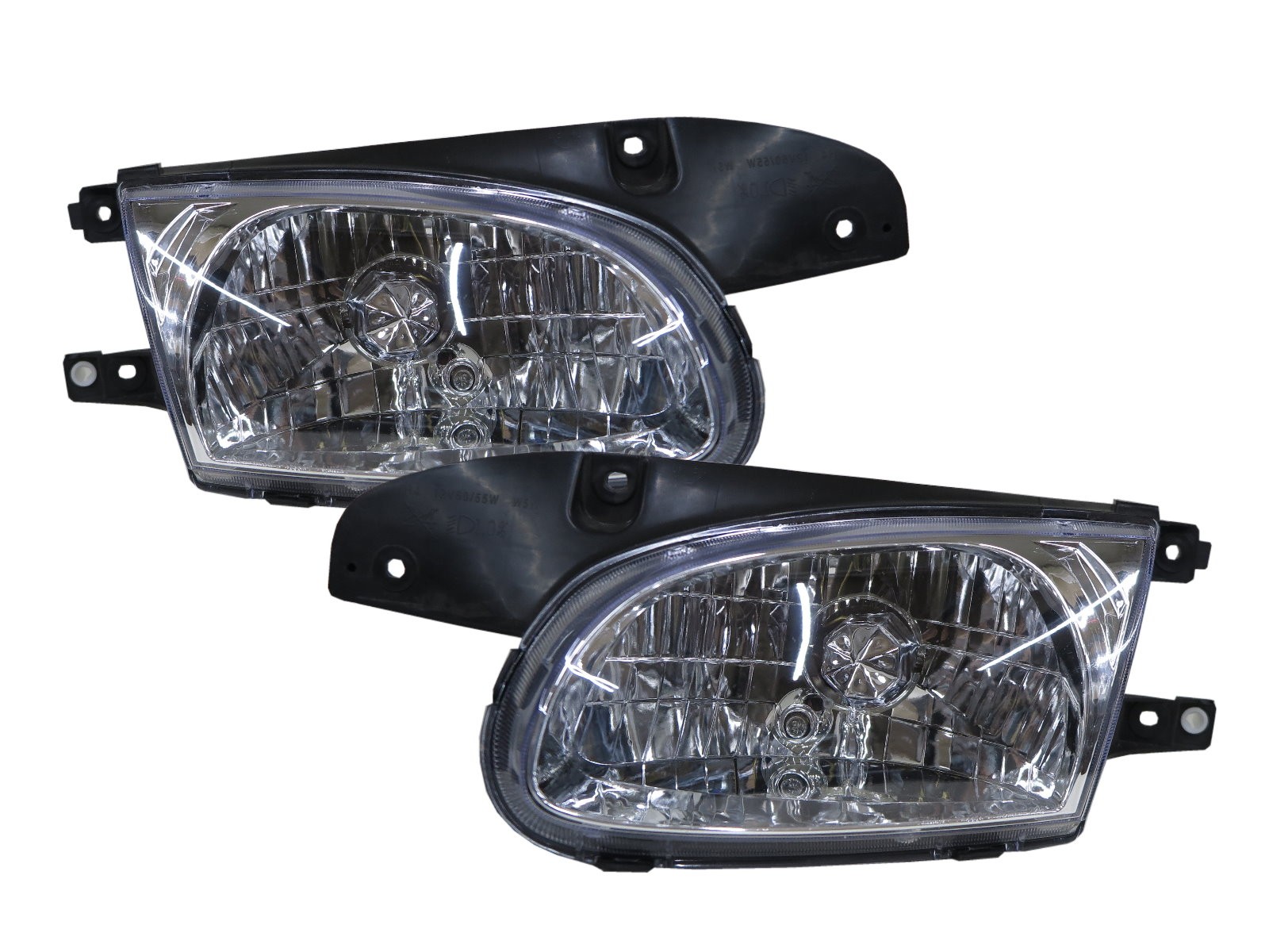 CrazyTheGod Qianlima 2003-2006 Sedan/Hatchback 4D/5D Clear Headlight Headlamp Chrome for KIA LHD