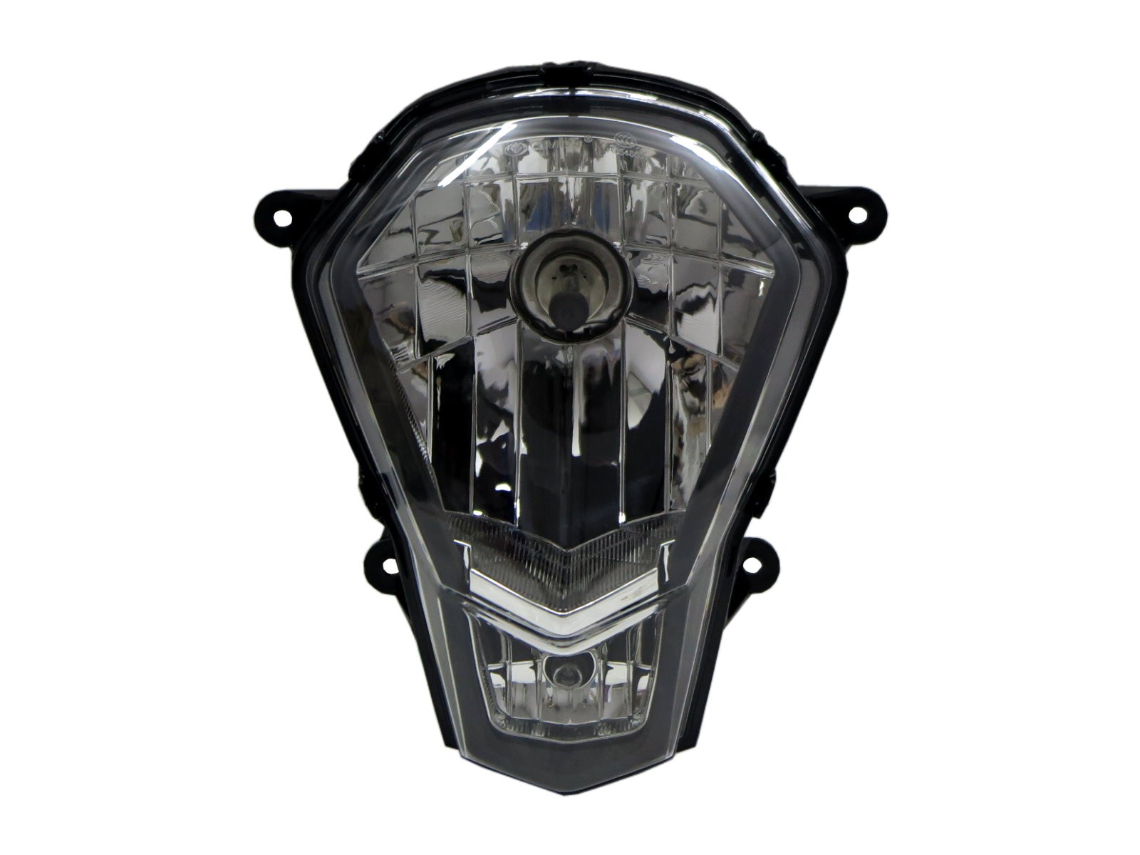 CrazyTheGod DUKE 390 2013-2016 Motorcycles Clear Headlight Headlamp Chrome for KTM