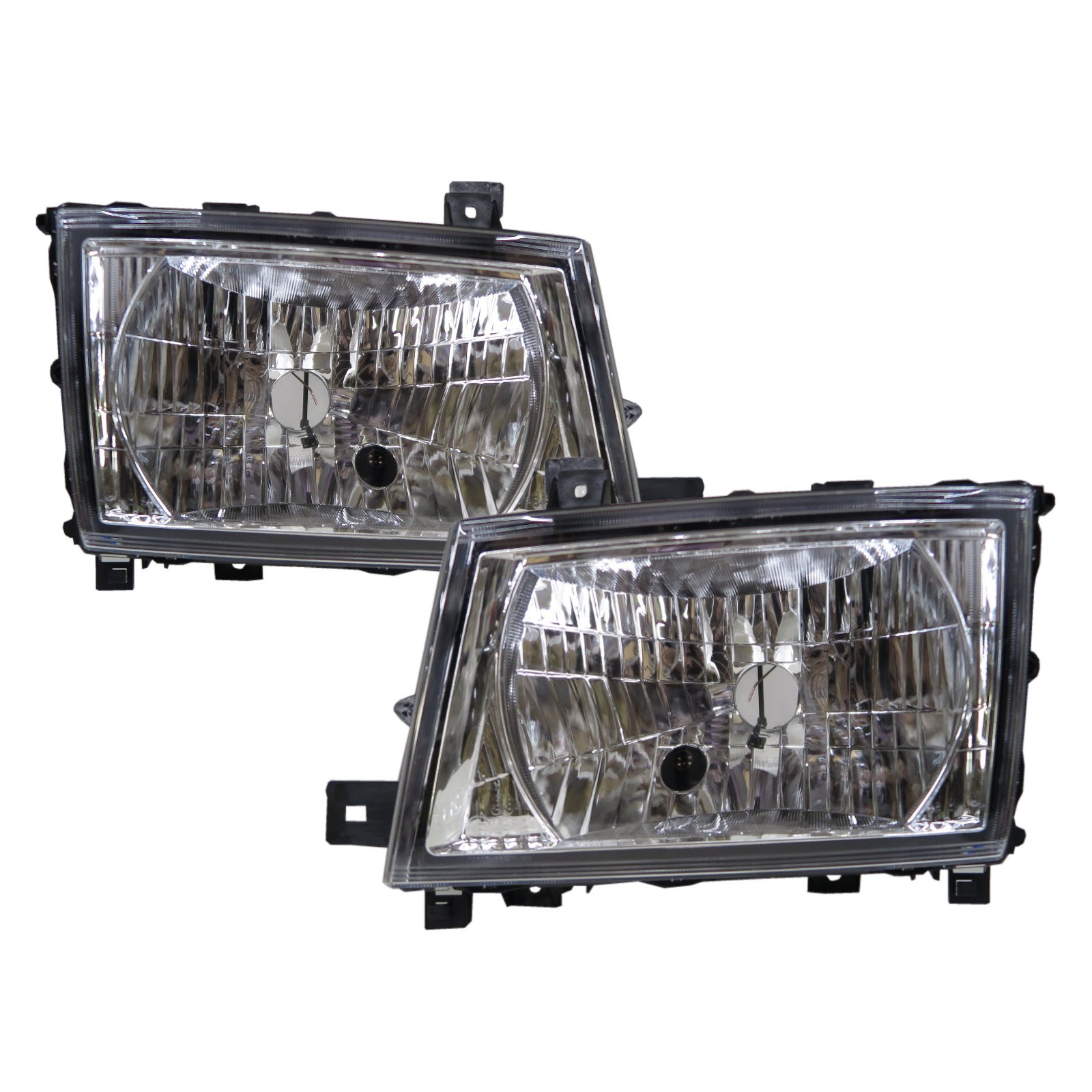 CrazyTheGod Fuso Canter FBA/FEA・B・C Eighth generation 2013-2020 Truck 2D Clear Headlight Headlamp W/ Motor Chrome for Mitsubishi LHD