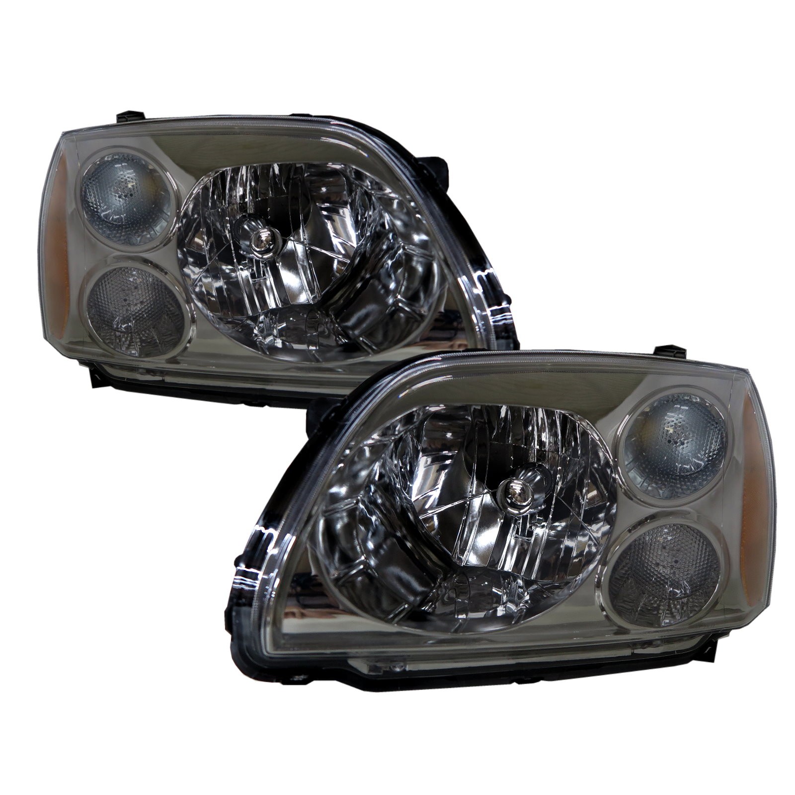 CrazyTheGod Galant Ninth generation 2004-2012 Sedan 4D Clear Headlight Headlamp Dark Chrome for Mitsubishi LHD