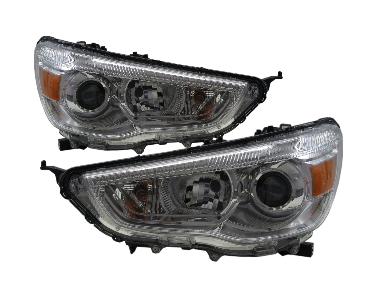 CrazyTheGod Outlander Sport Third generation 2010-Present SUV 5D Halogen Projector Headlight Headlamp W/ Motor Chrome for Mitsubishi RHD