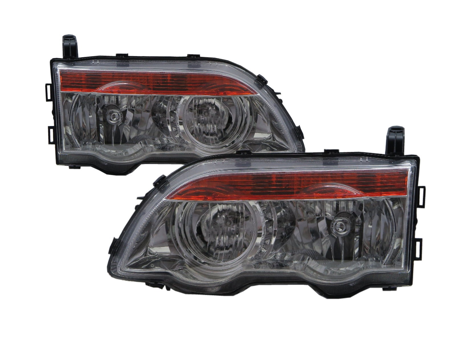 CrazyTheGod Space Gear L400 Fourth generation 2005-2008 Facelift Minivan 4D Clear Headlight Headlamp Chrome Taiwan for Mitsubishi LHD