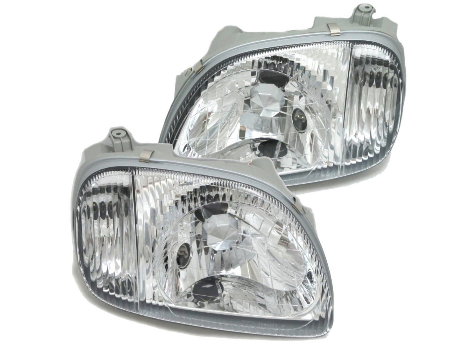 CrazyTheGod March K11 Second generation 1998-2002 FACELIFT Hatchback 3D/5D Clear Headlight Headlamp Chrome for NISSAN LHD