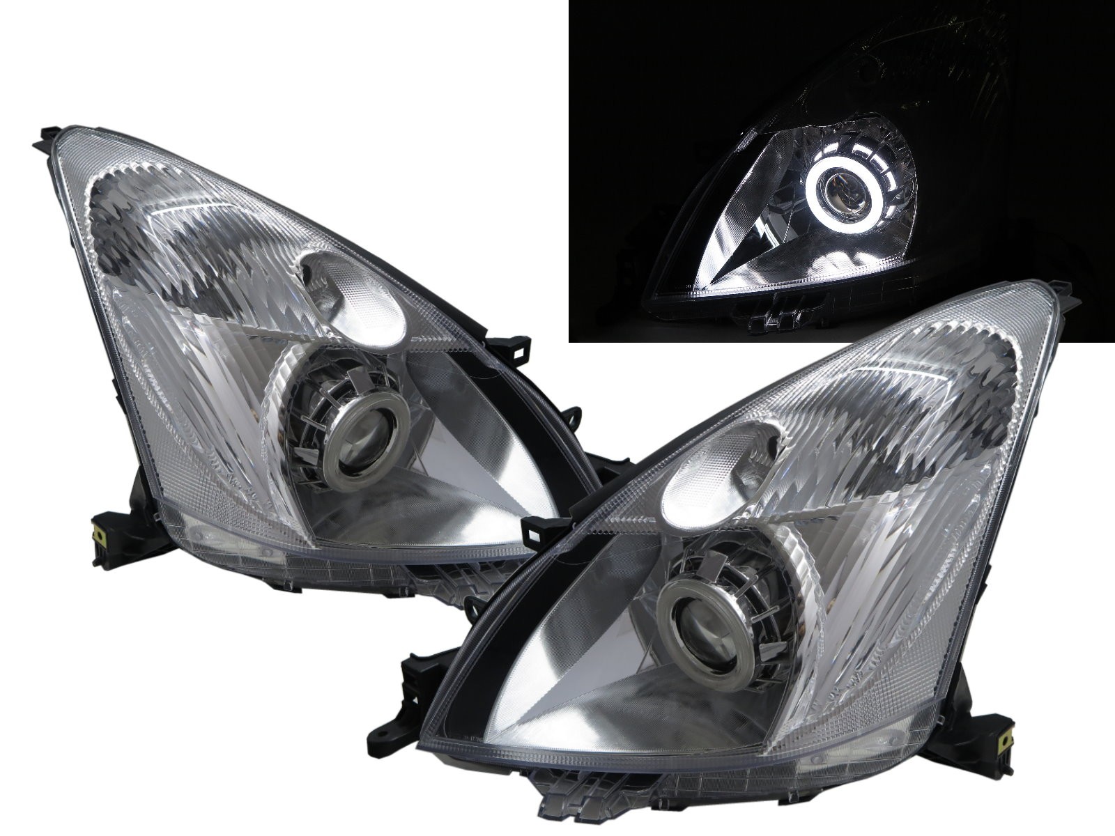 CrazyTheGod LIVINA L10 First generation 2006-2013 Hatchback/Wagon 5D CCFL Projector Headlight Headlamp Chrome for NISSAN LHD