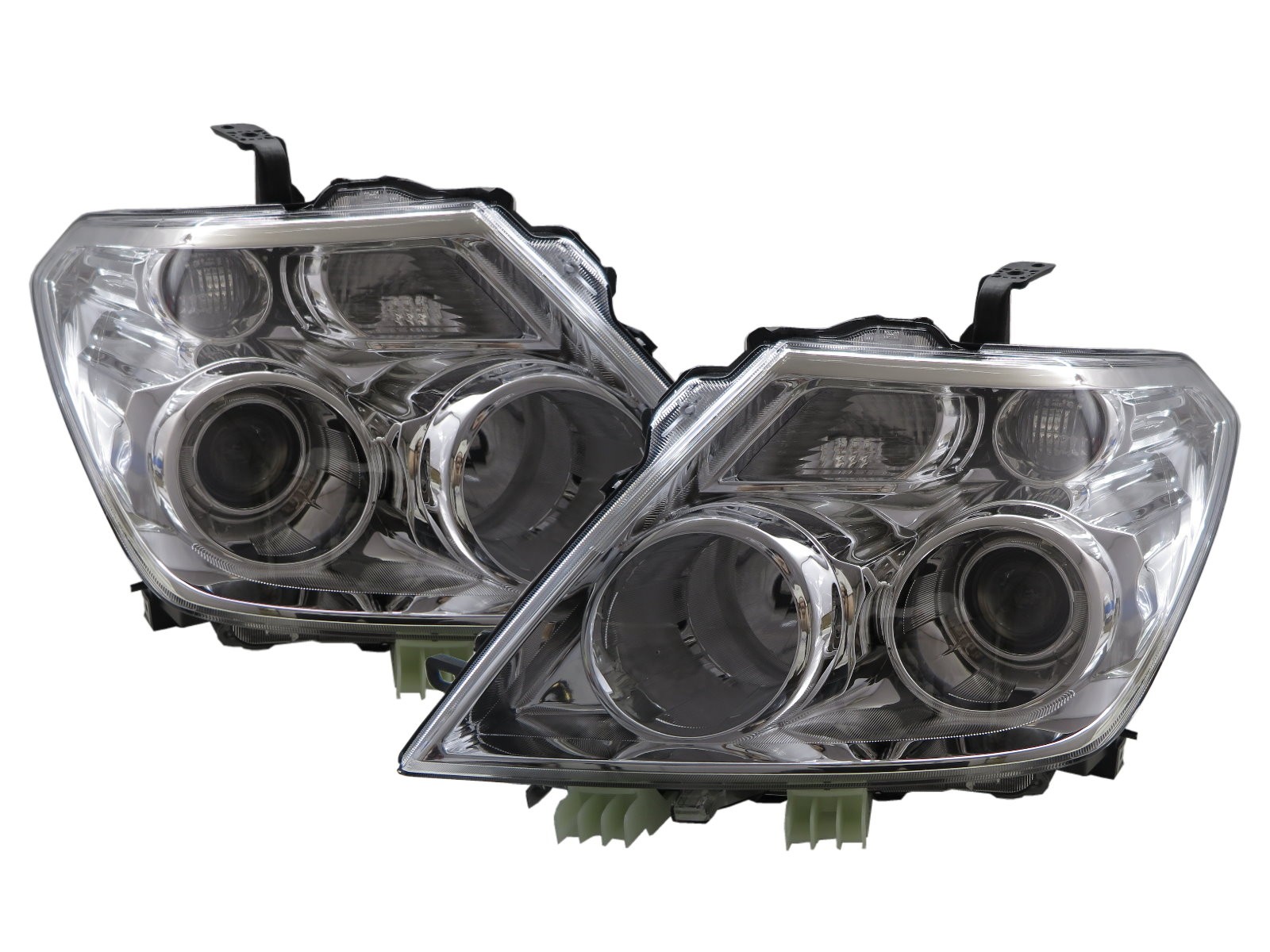CrazyTheGod Patrol Y62 Sixth generation 2010-2014 Pre-Facelift Wagon/SUV 5D Projector Headlight Headlamp Chrome for NISSAN LHD
