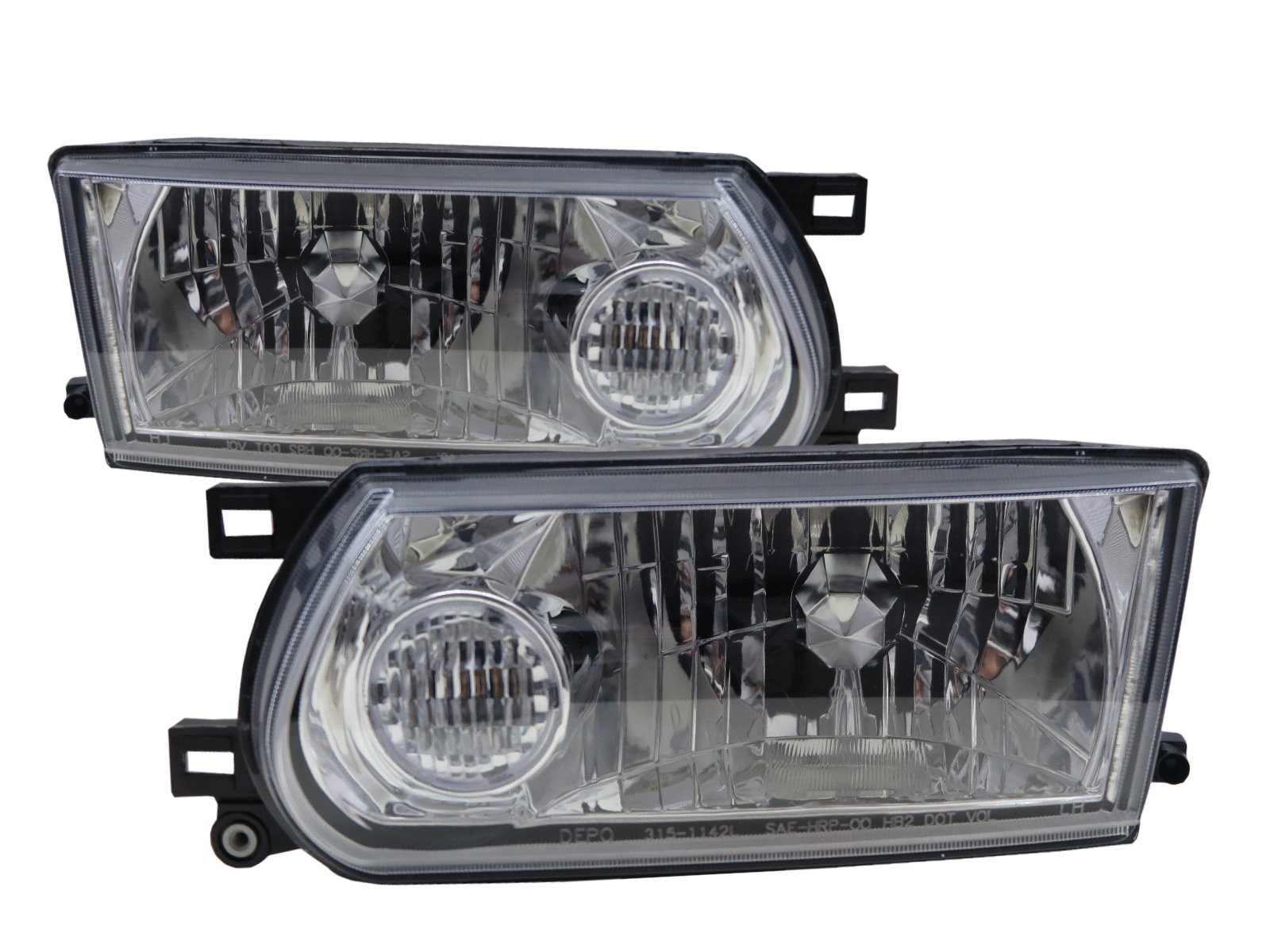 CrazyTheGod Sentra B13 Third generation 1995-2017 Facelift Sedan/Coupe 2D/4D Clear Headlight Headlamp Chrome for NISSAN LHD